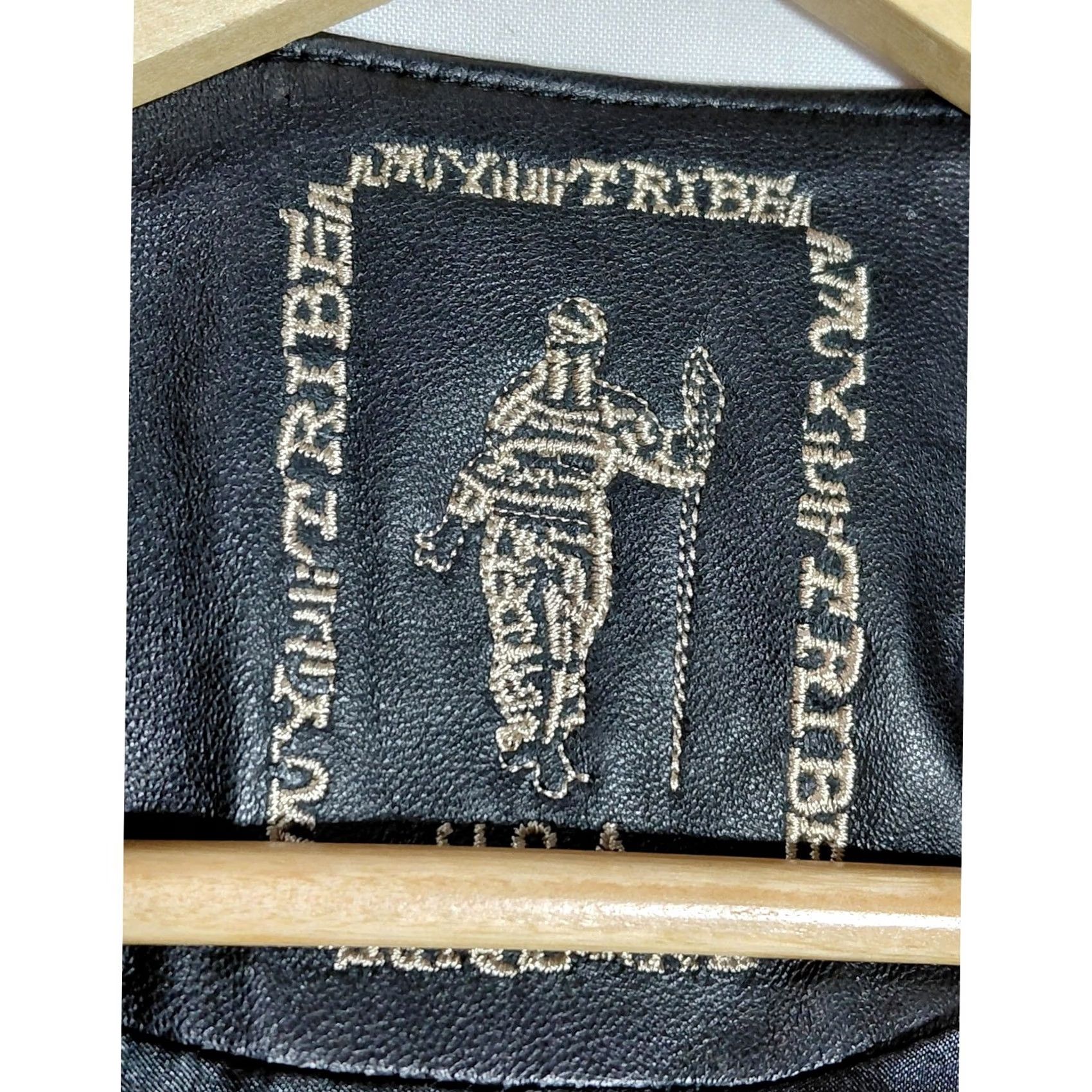 Vintage MY TRIBE Leather Fringe Jacket Solid Long Sleeve Women MT9000 M Black, NWT, Casual Party/Cocktail Size M / US 6-8 / IT 42-44 - 3 Thumbnail