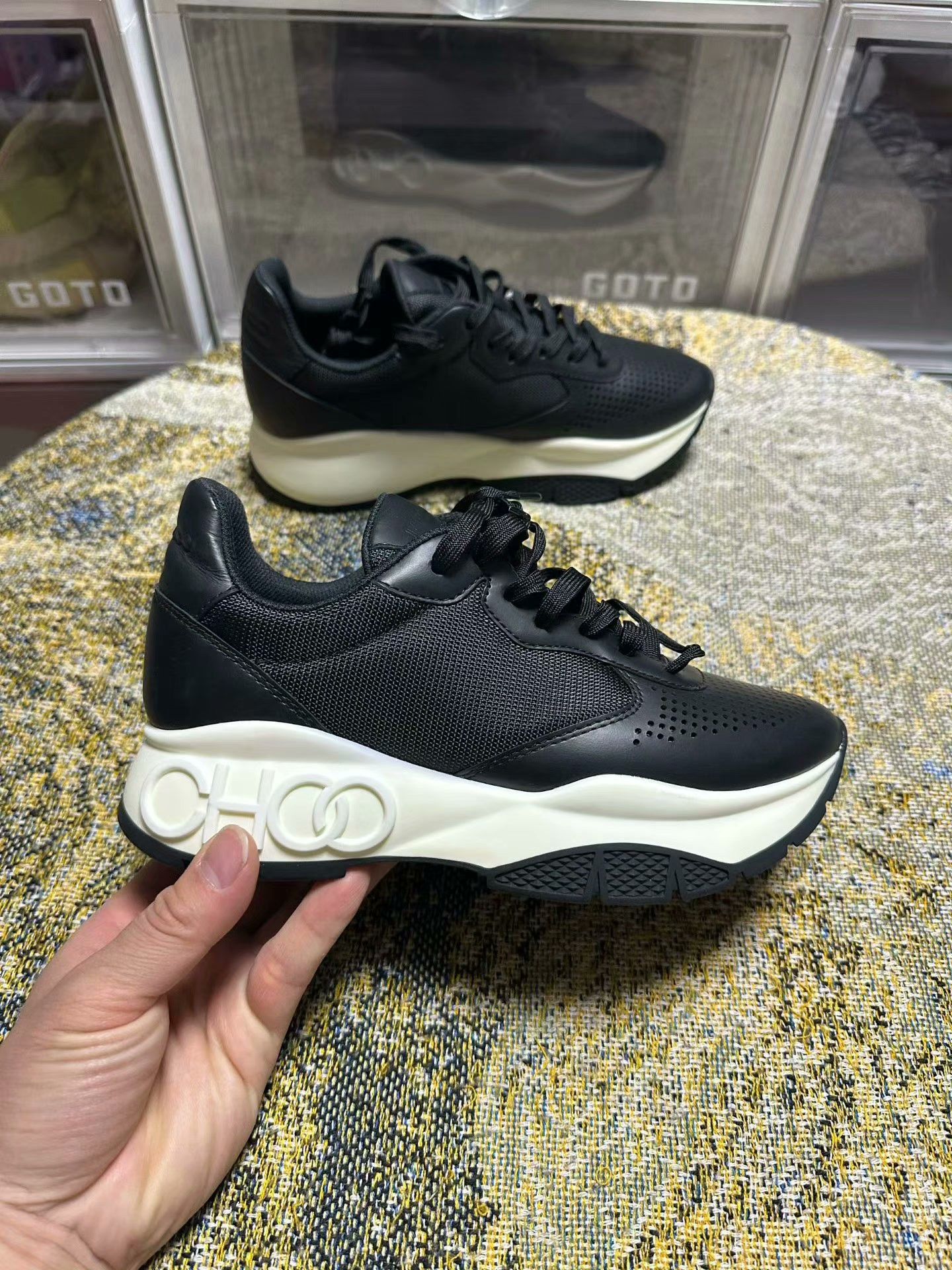 Jimmy Choo Jimmy Choo Lowtop Sneakers 37 Women Size US 6.5 / IT 36.5 - 1 Thumbnail