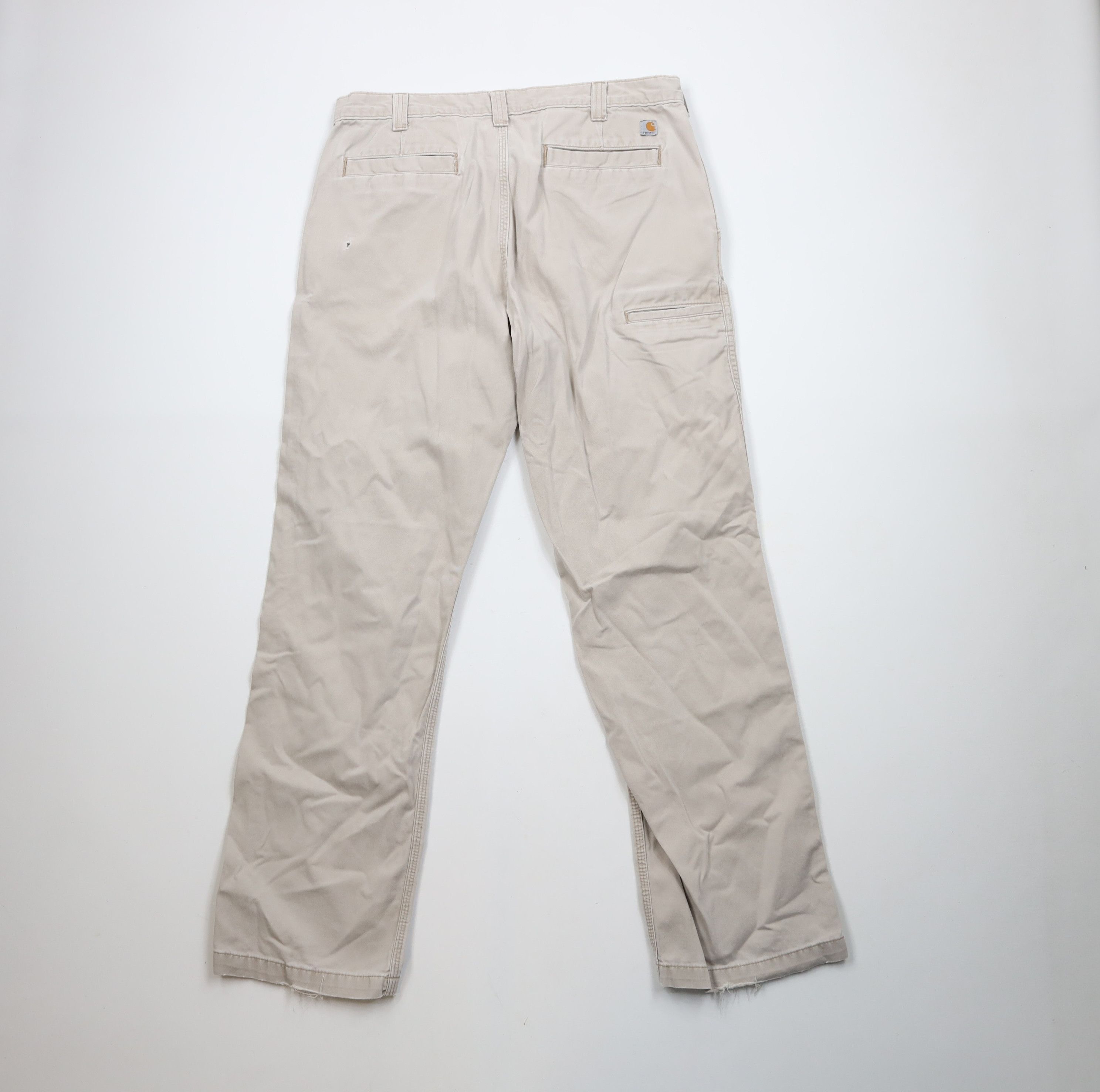 Carhartt × Vintage Vintage Carhartt Relaxed Fit Wide Leg Pants Beige Cotton Size US 38 / EU 54 - 10 Thumbnail