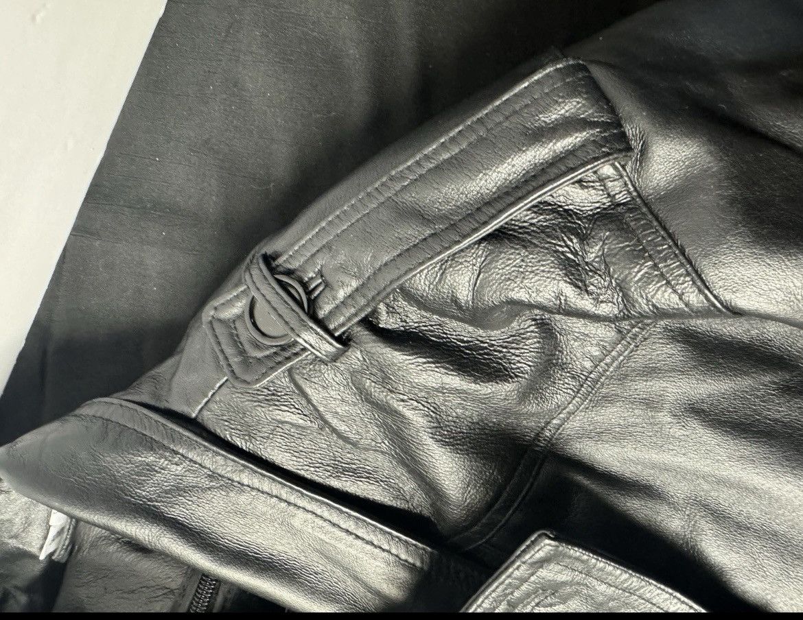 Other 90s Vilanto Vintage BlackLeatherDouble-BreastedBelted Trench Size US XL / EU 56 / 4 - 6 Thumbnail