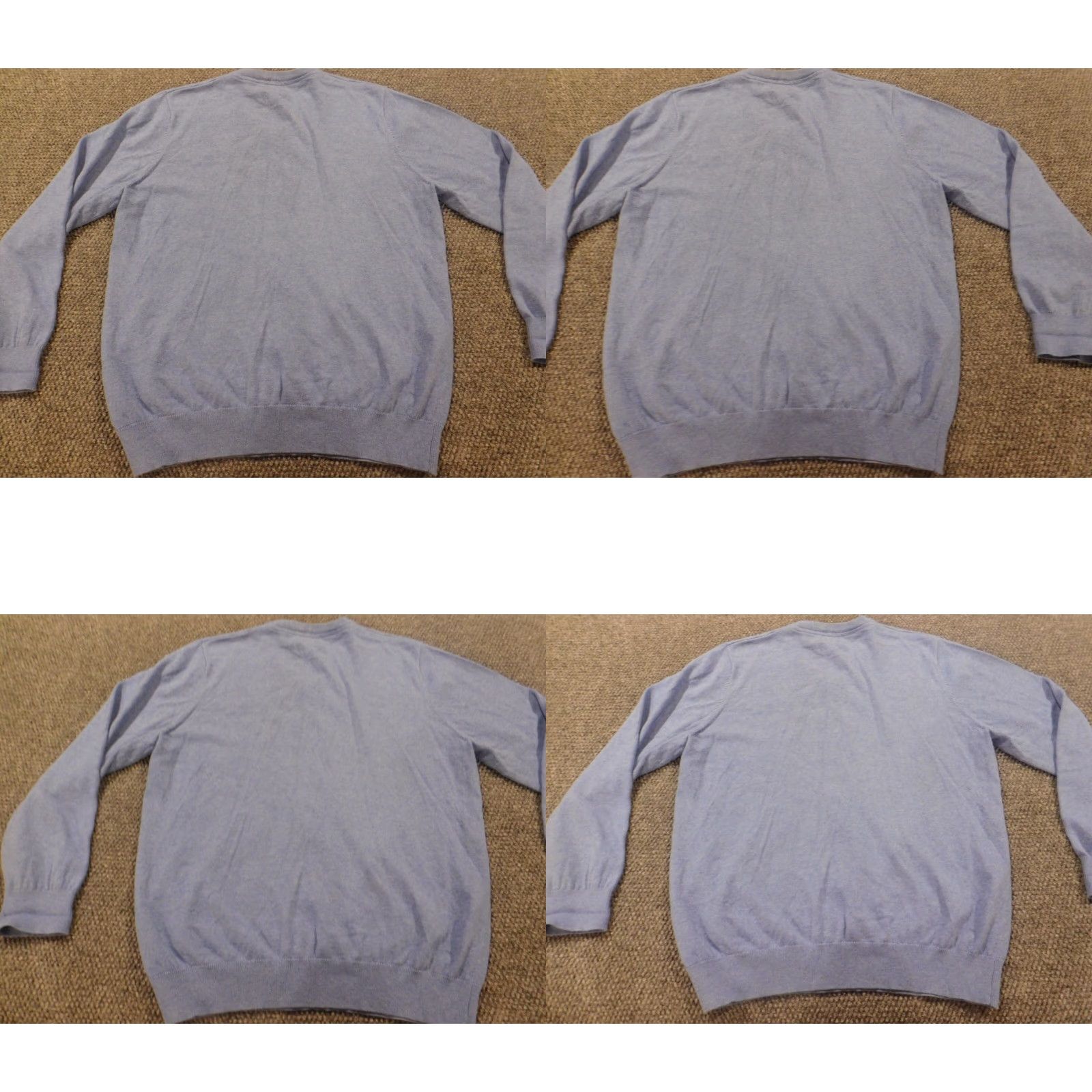 Vintage L.L Bean Mens Sweater Large blue pullover V-Neck stretch outdoors cashmere Cotton Blend Knit Regular Men Shirt? Size US L / EU 52-54 / 3 - 8 Thumbnail