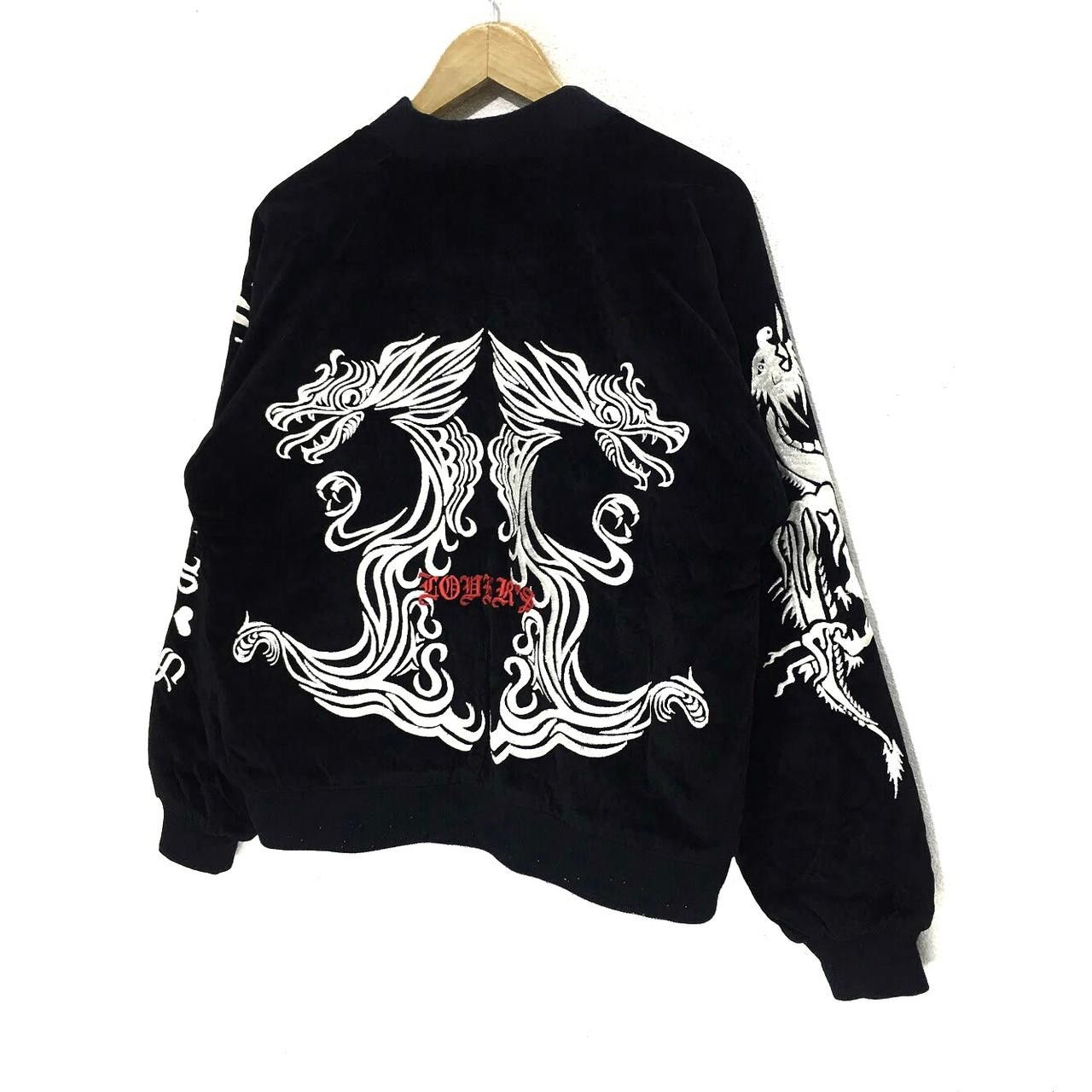 Vintage Vintage SUKAJAN Velvet Jacket Dragon Ryu Lover Embroidery Size L / US 10 / IT 46 - 4 Thumbnail