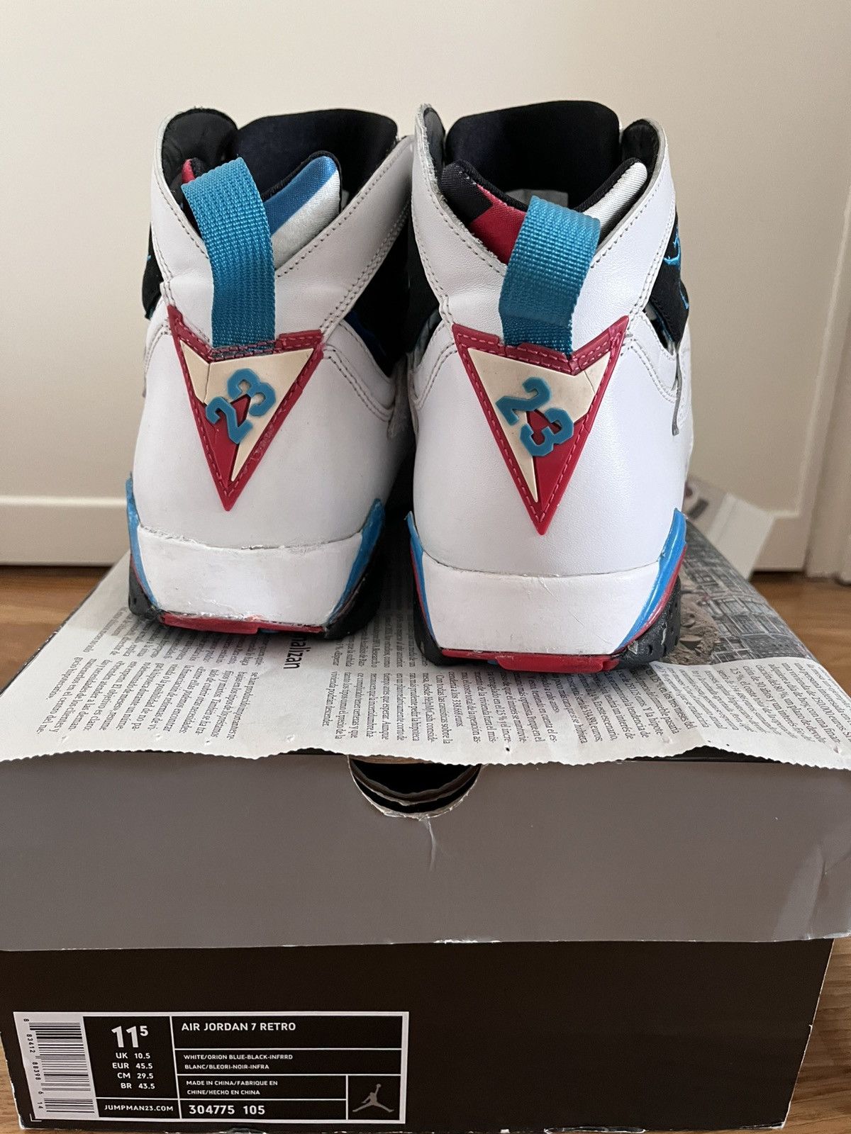 Jordan Brand Jordan 7 Orion Size US 11.5 / EU 44-45 - 2 Thumbnail