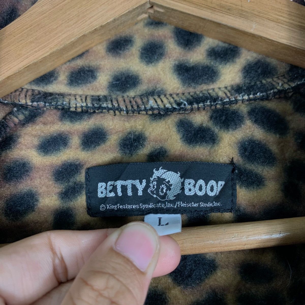 Cartoon Network BETTY BOOP Big Logo Cheetah Print Jacket #1395-C63 Size L / US 10 / IT 46 - 16 Thumbnail
