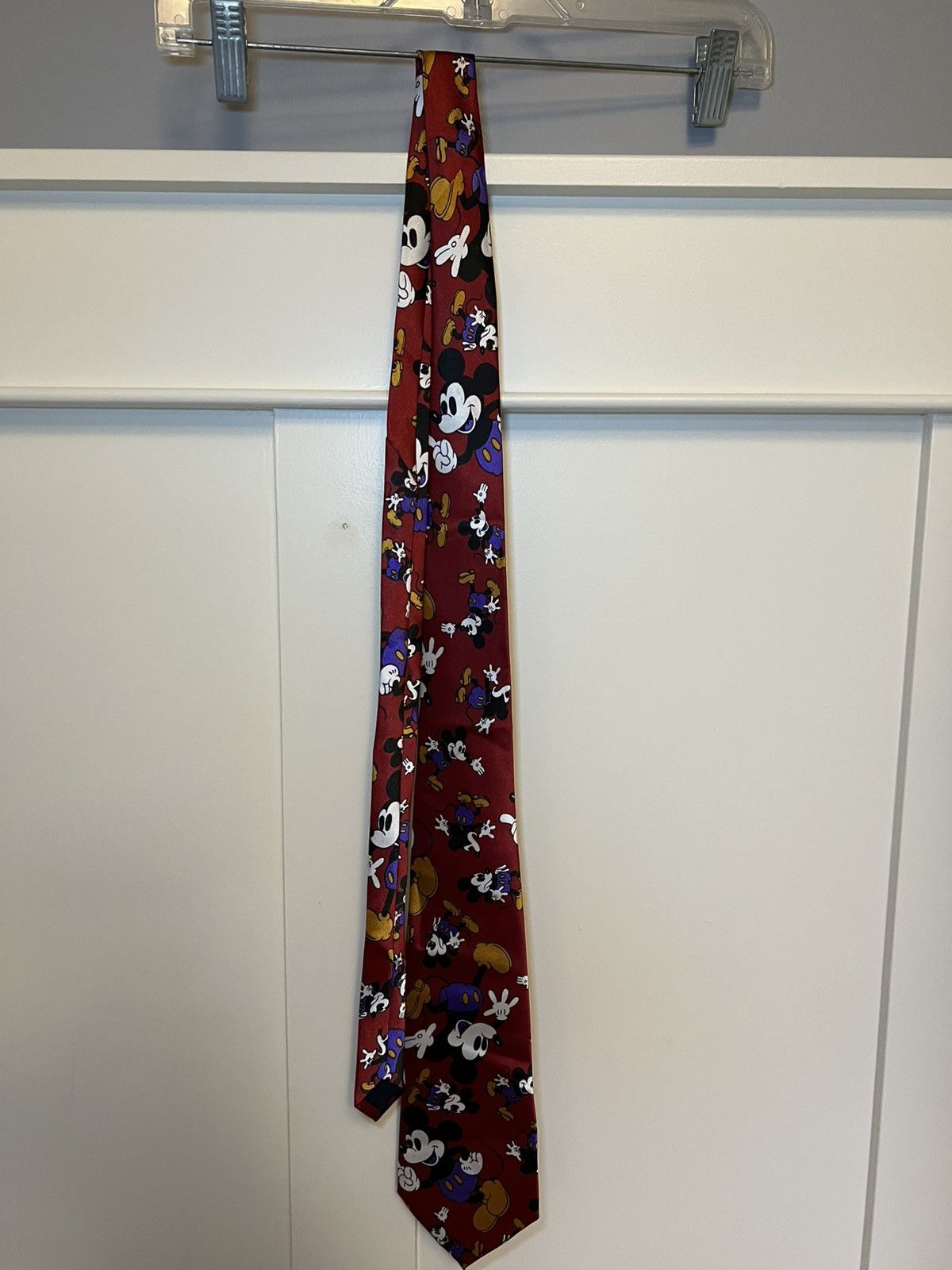 Mickey Mouse Vintage New Old Italian silk Mickey Mouse neck tie Size ONE SIZE - 1 Thumbnail