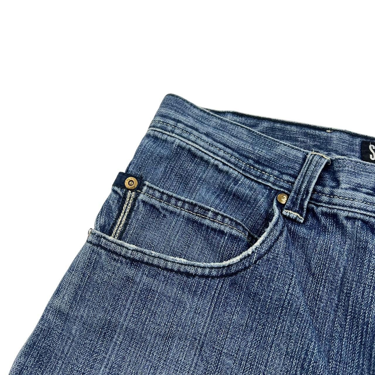 Southpole Vintage Southpole Baggy Denim Embroidered Shorts Waist 34 Size US 34 / EU 50 - 5 Thumbnail
