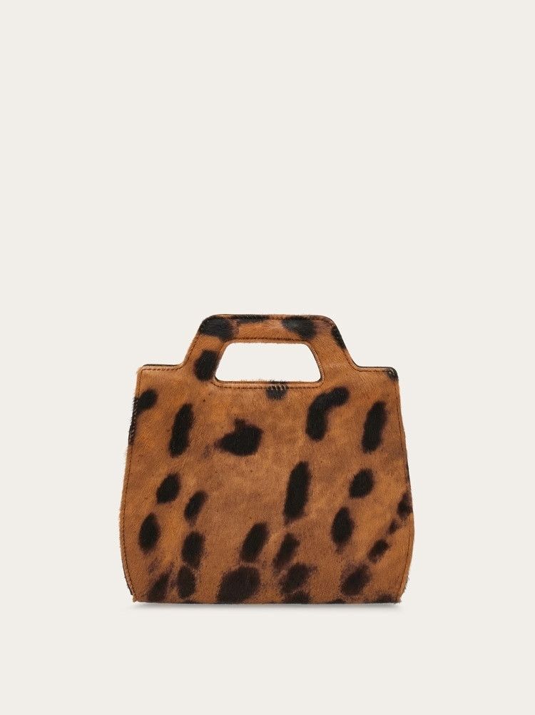 Salvatore Ferragamo o1s1rm0924 Size: OS / Wanda Mini Bag in Leopard Size ONE SIZE - 4 Thumbnail