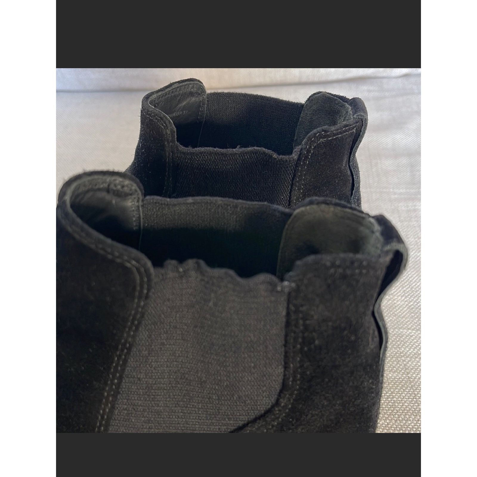 Designer × Vince Vince Newlyn Black Suede High Top Sneaker Boots Size US 7 / IT 37 - 6 Thumbnail