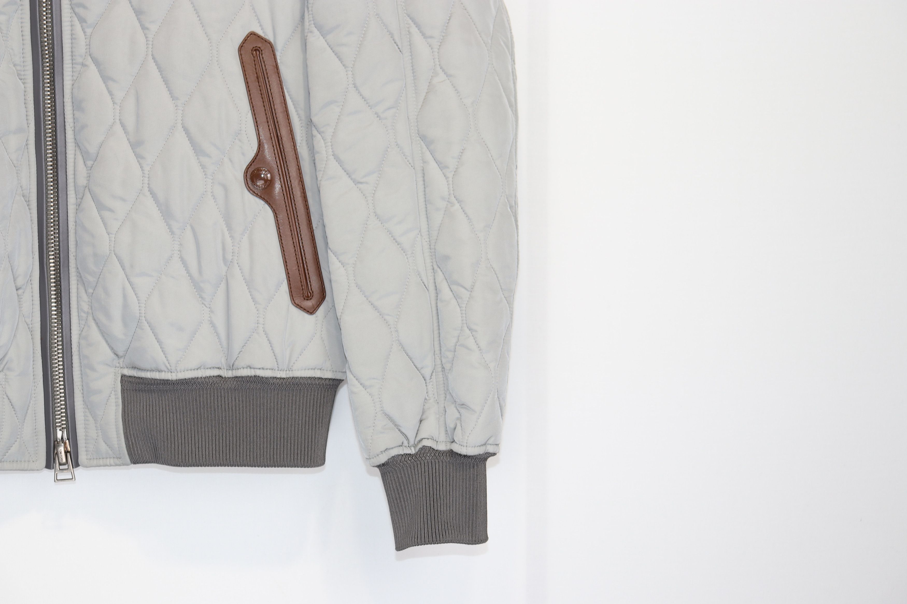 Tom Ford o1rshd1 Quilted Padded Blouson Jacket With Shearling Collar Size US M / EU 48-50 / 2 - 4 Thumbnail