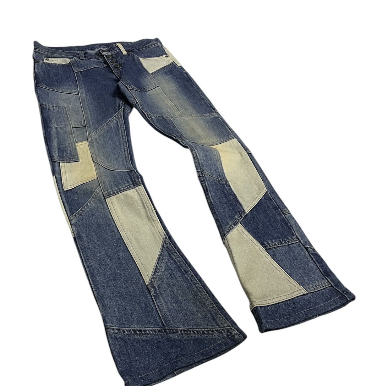 Hysteric Glamour Hysteric Glamour Patchwork Hagi Jeans Size US 29 - 2 Thumbnail