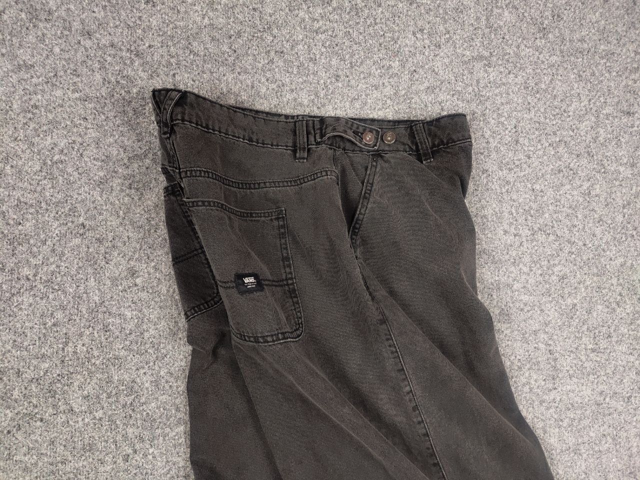 Vans Vans Skate Baggy Dark Grey Denim Jeans Vintage Style Size US 32 / EU 48 - 12 Thumbnail