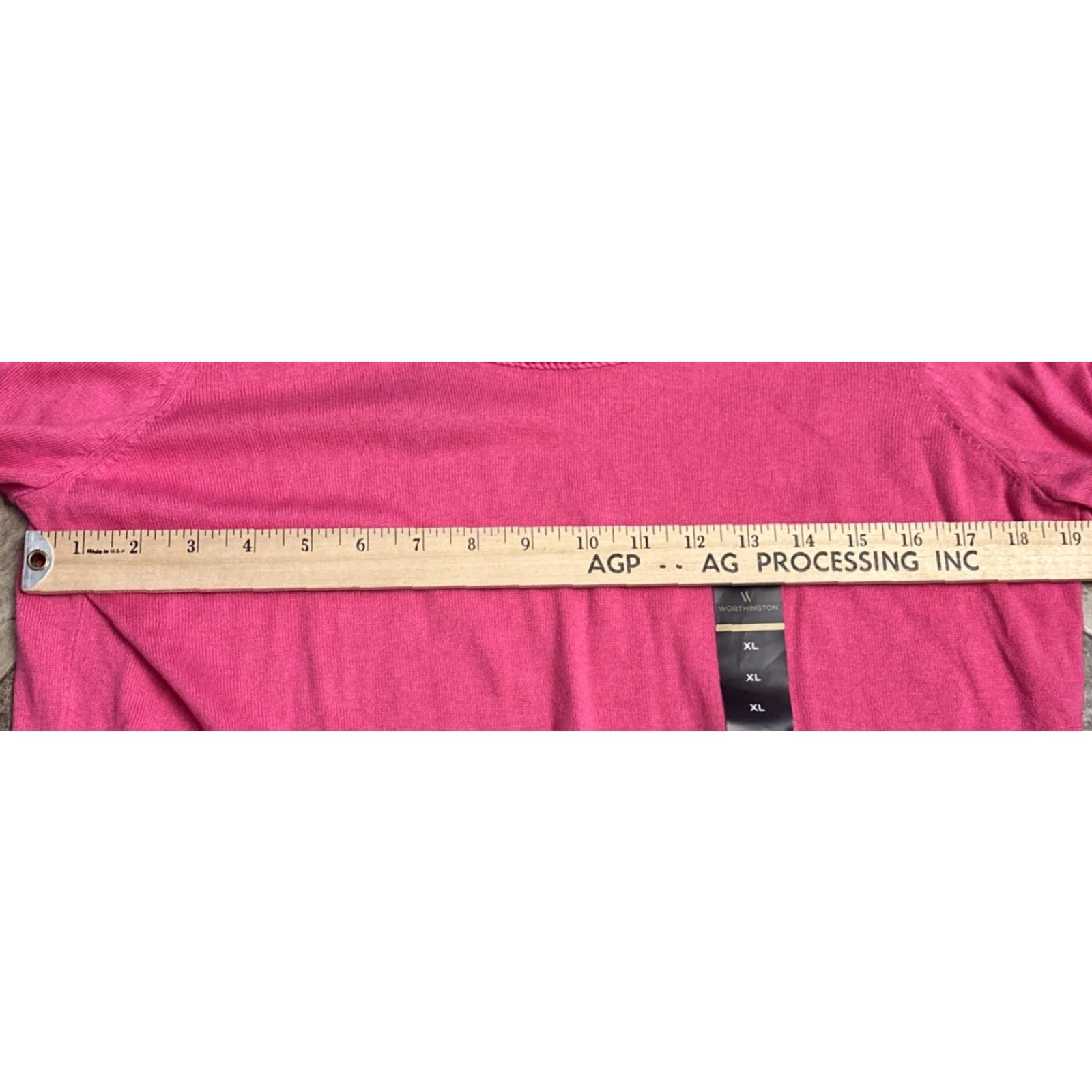 Worthington NWT Worthington Pink Blouse Top 3/4 Sleeve XL Pullover Knit Cotton Ladies Shirt Size XL / US 12-14 / IT 48-50 - 6 Thumbnail