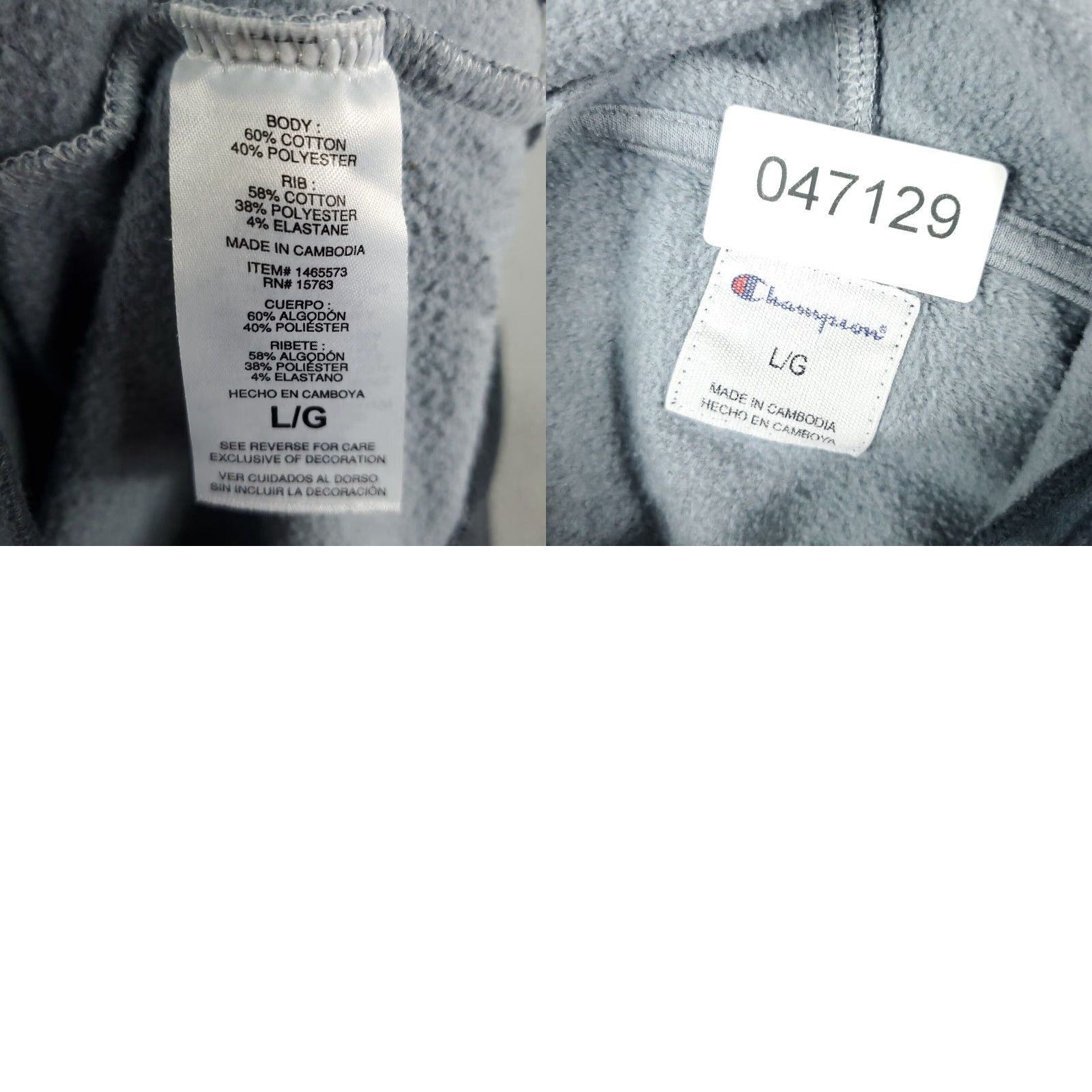 Champion Champion Hoodie Women’s Large Blue Pullover Activewear Fleece Sweatshirt Size L / US 10 / IT 46 - 8 Thumbnail