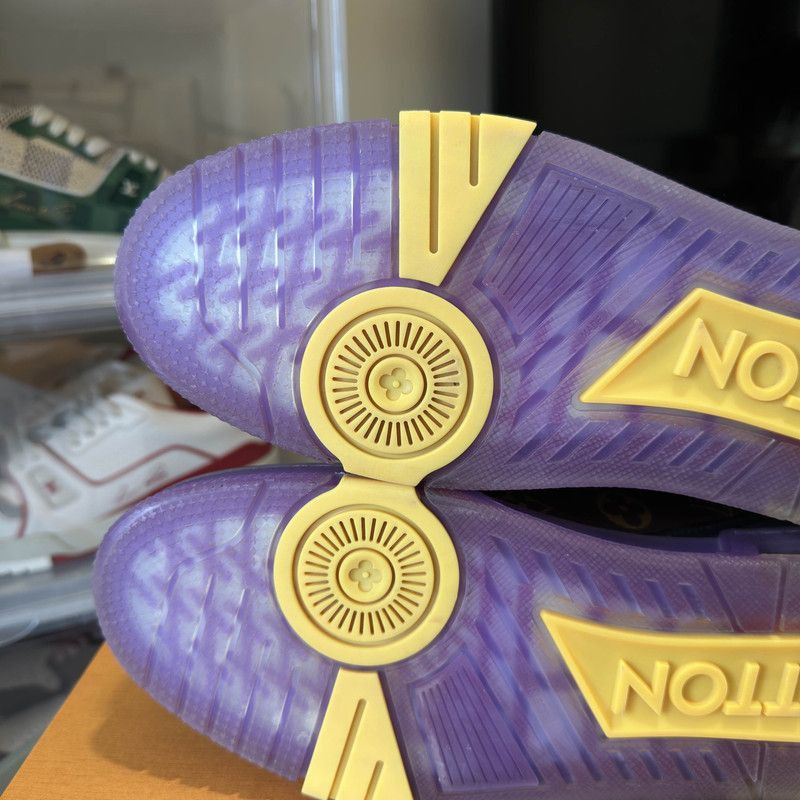 Louis Vuitton Louis Vuitton Trainer Lakers Colorway Sneakers -2508 Size US 9.5 / EU 42-43 - 3 Thumbnail