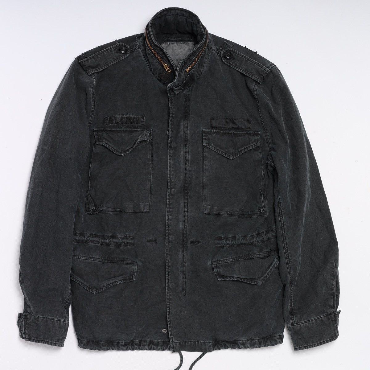 Denim & Supply Ralph Lauren Denim Supply Ralph Lauren Black Washed Jacket Military Field Size US XL / EU 56 / 4 - 3 Thumbnail