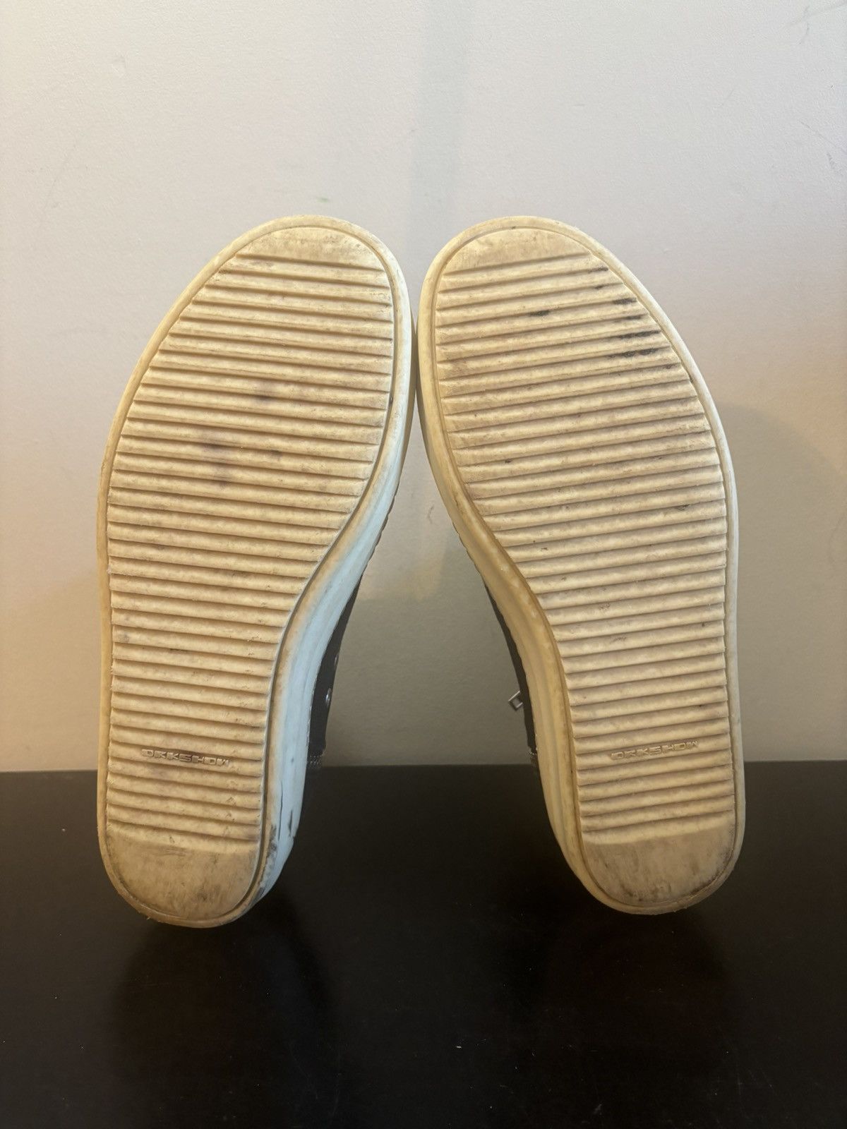 Rick Owens Drkshdw Rick Owens DRKSHDW Hexa Lace Ramones Black Milk Size US 10 / EU 43 - 6 Thumbnail