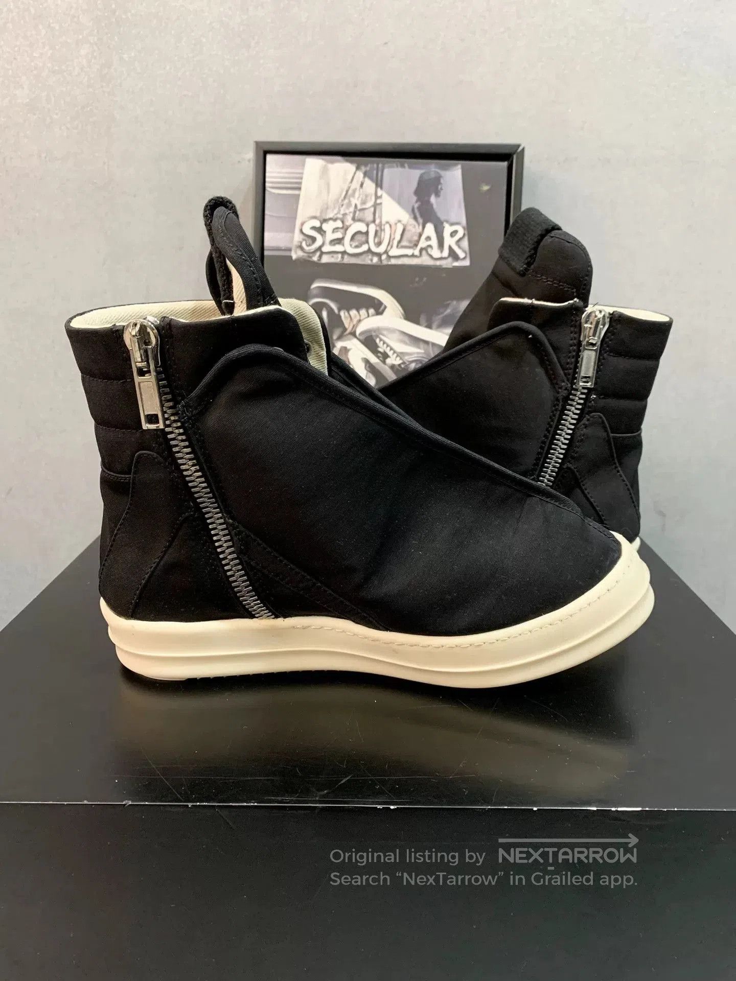 Rick Owens Drkshdw Rick Owens DRKSHDW High-Top Zipper Boots. Size US 6 / EU 39 - 5 Thumbnail