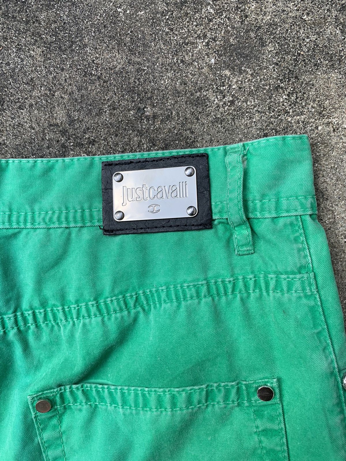 Just Cavalli Just Cavalli Green Shorts Size US 31 - 7 Thumbnail