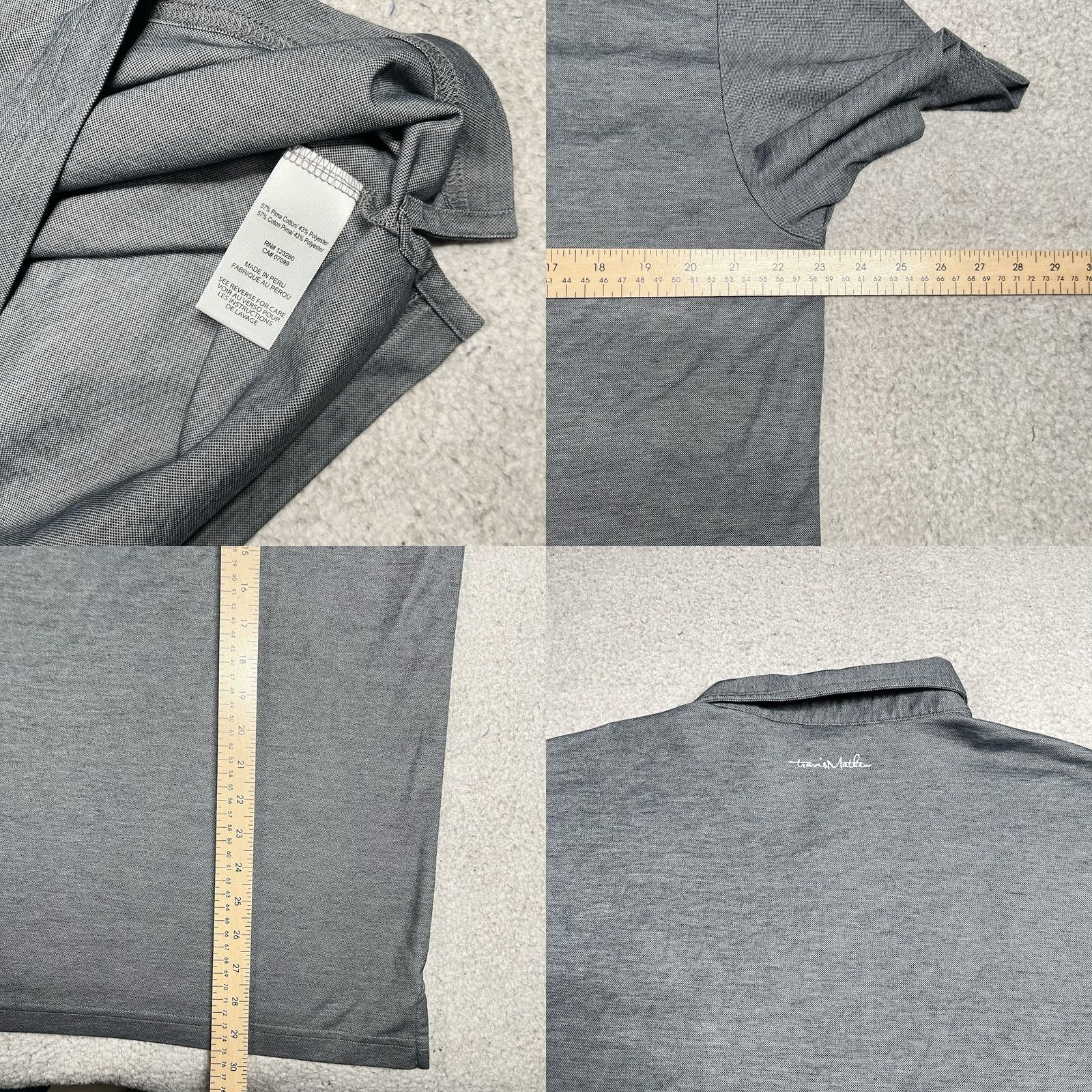 TravisMathew Travis Mathew Polo Shirt Mens XL Gray Arizona Diamondbacks Golf Short Sleeve Collared Button Embroidered Logo - MLB Logo, All Seasons, Stretch Shirt Size US XL / EU 56 / 4 - 8 Thumbnail