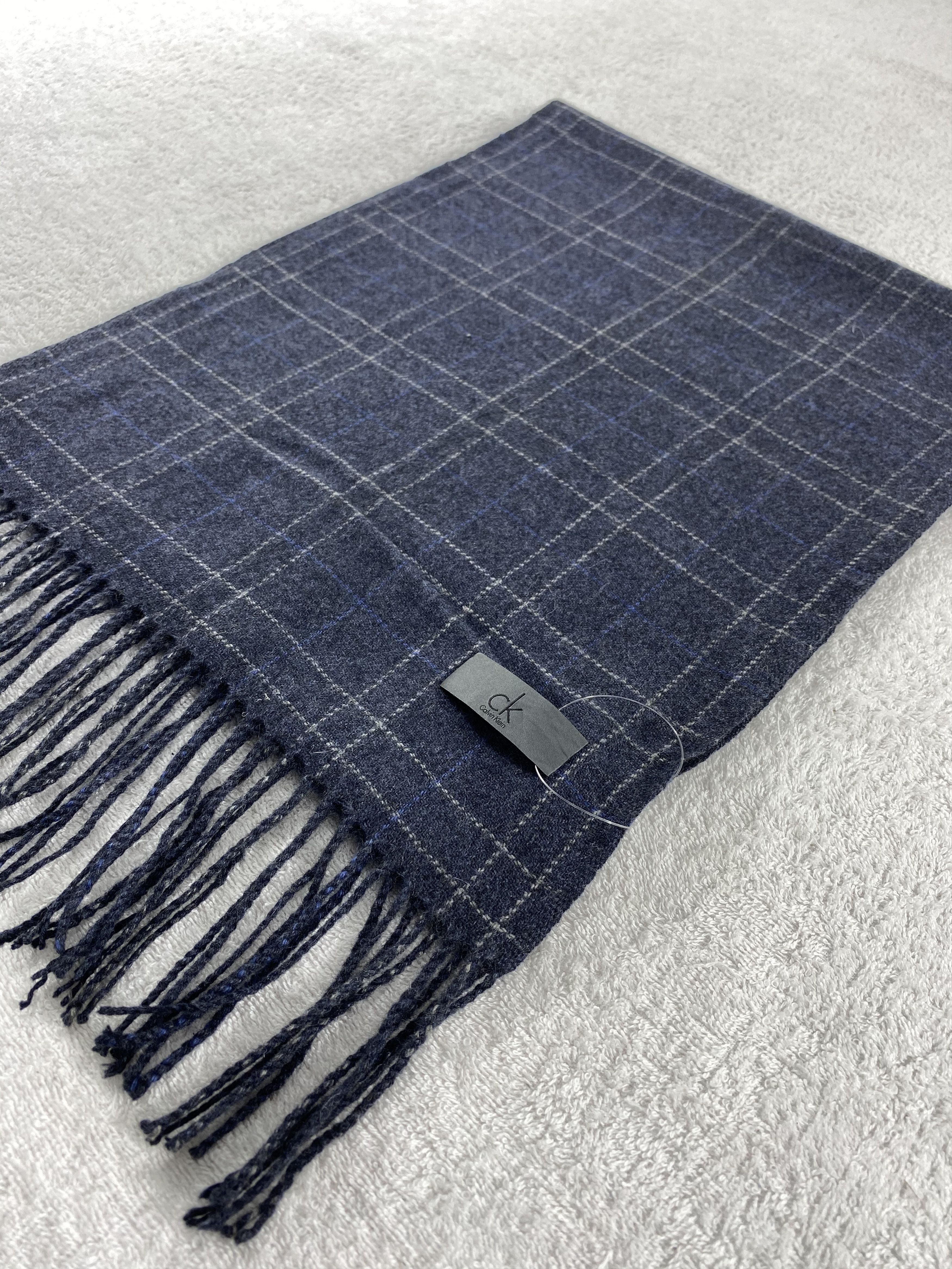 Calvin Klein × Vintage Calvin Klein Scarf / Muffler / Neckwear - WW1670 Size ONE SIZE - 3 Thumbnail