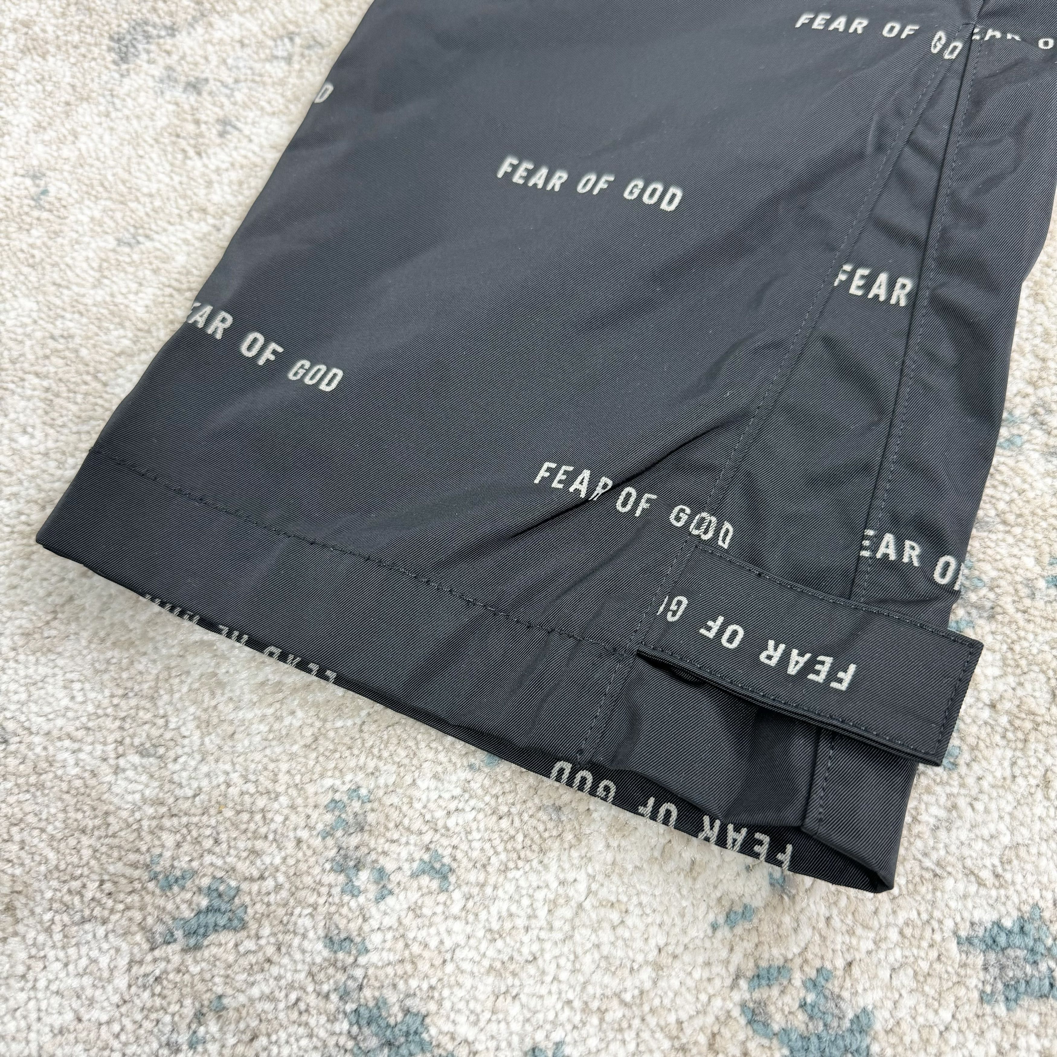 Fear of God Fear Of God All Over Print Baggy Track Pants Black RRP £870 Size US 30 / EU 46 - 6 Thumbnail