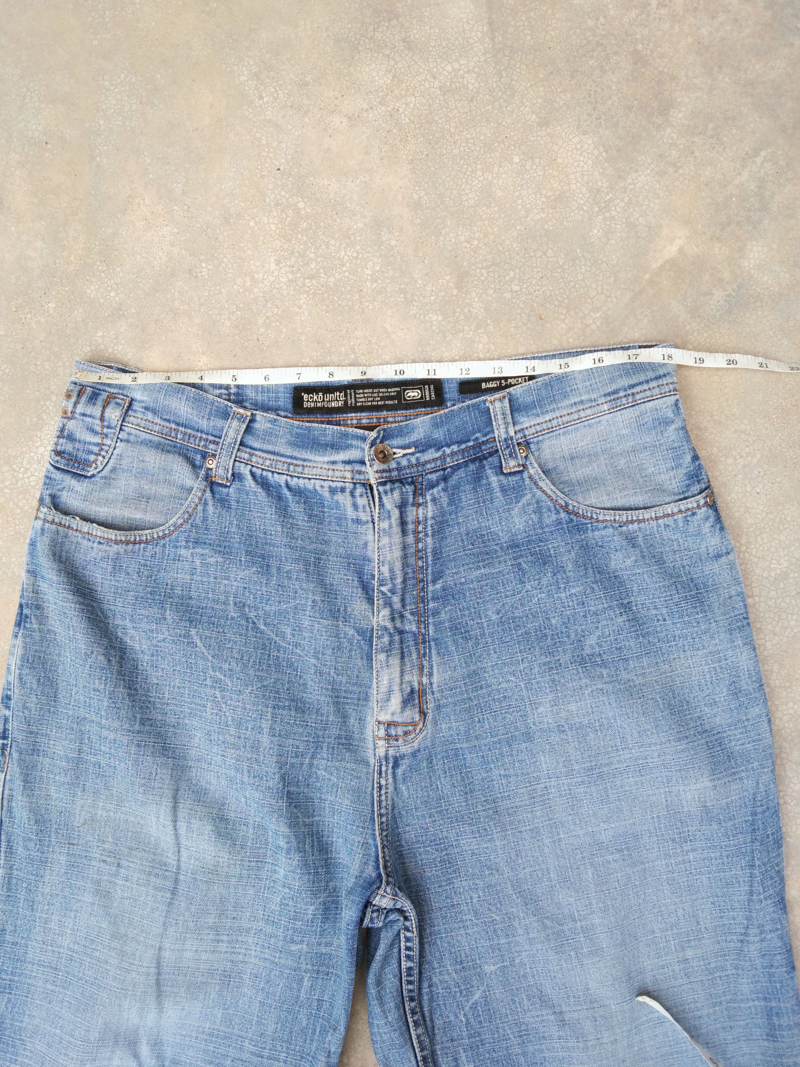 Ecko Unltd. Vintage 5 Pocket Ecko Unltd. Baggy Jeans 36x32 Size US 36 / EU 52 - 4 Thumbnail