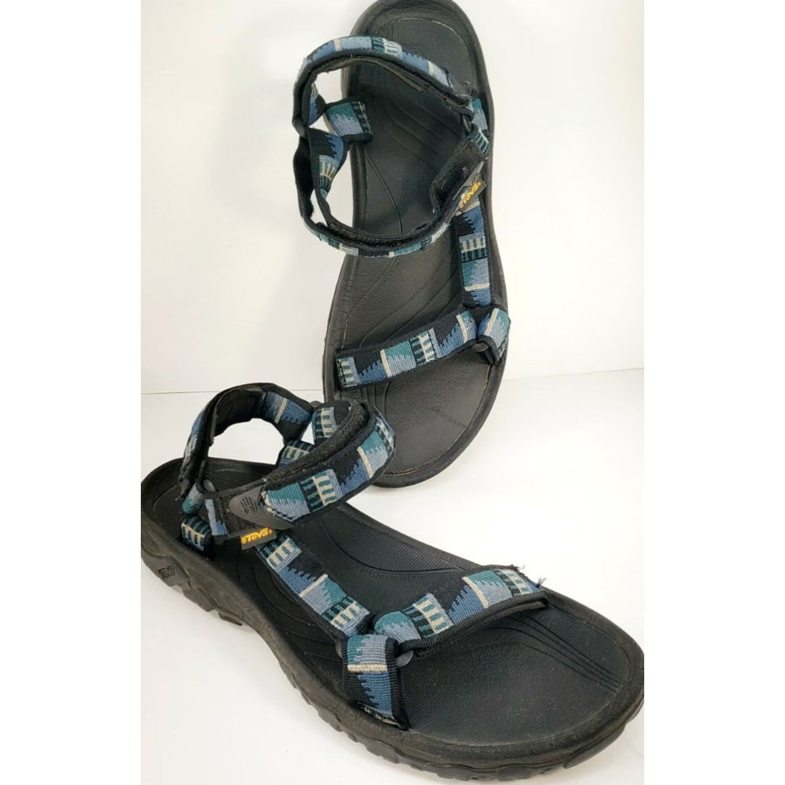 Teva Teva Hurricane XLT M Peaks Blue Gray Multicolor Geometric Pattern Sandal 11 Mens 4156 Size ONE SIZE - 3 Thumbnail
