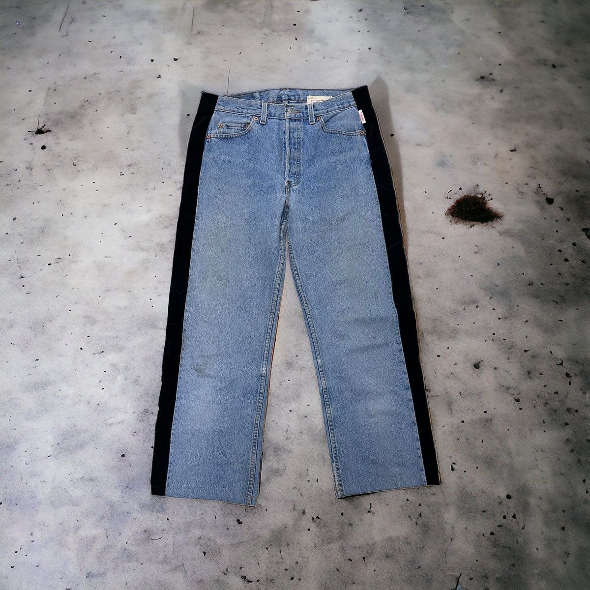 image of Levis 1990S Sample Levi’S Side Striped Denim in Black, Men's (Size 30)