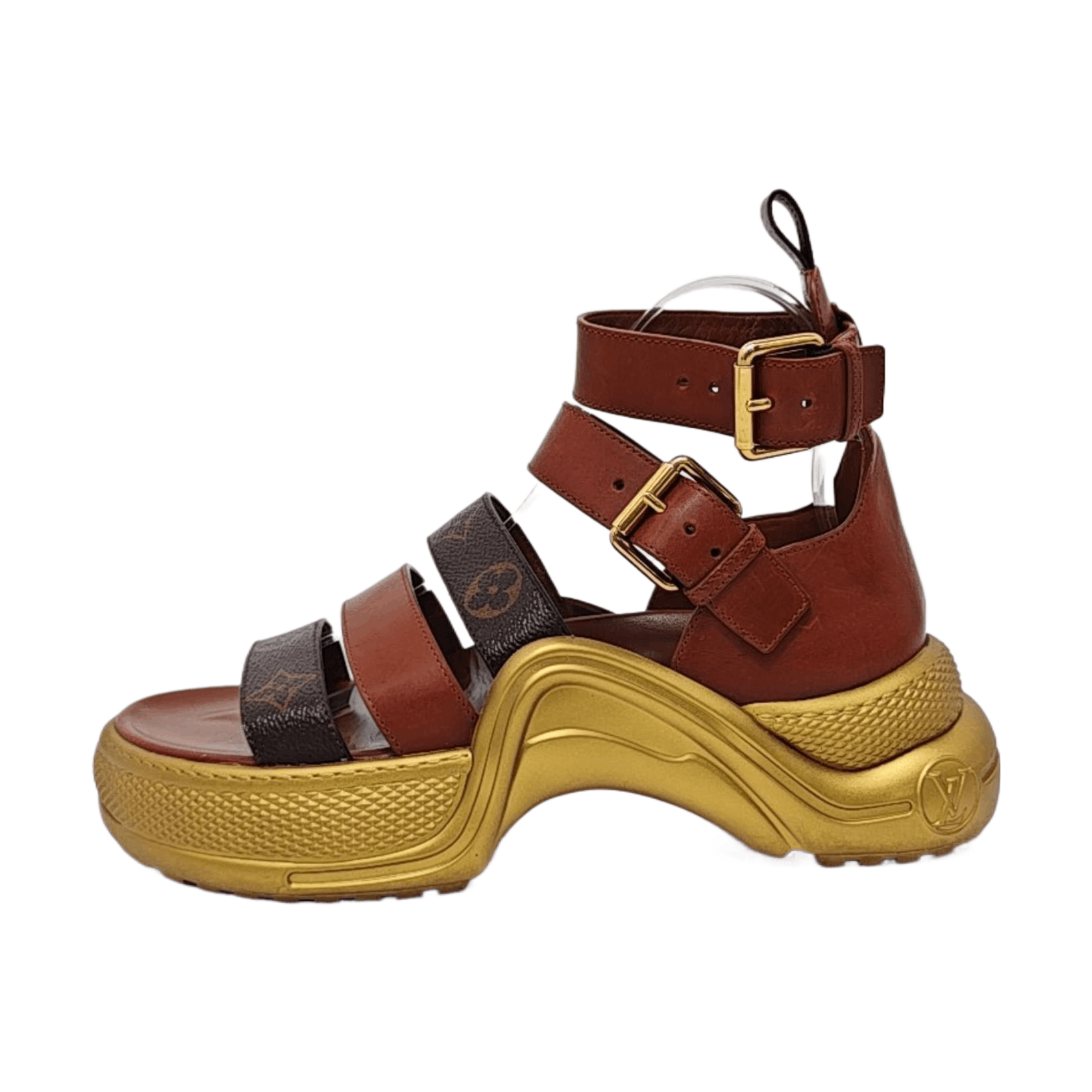 Louis Vuitton Louis Vuitton Monogram Platform Sandals Size 38 Size US 8 / IT 38 - 1 Thumbnail