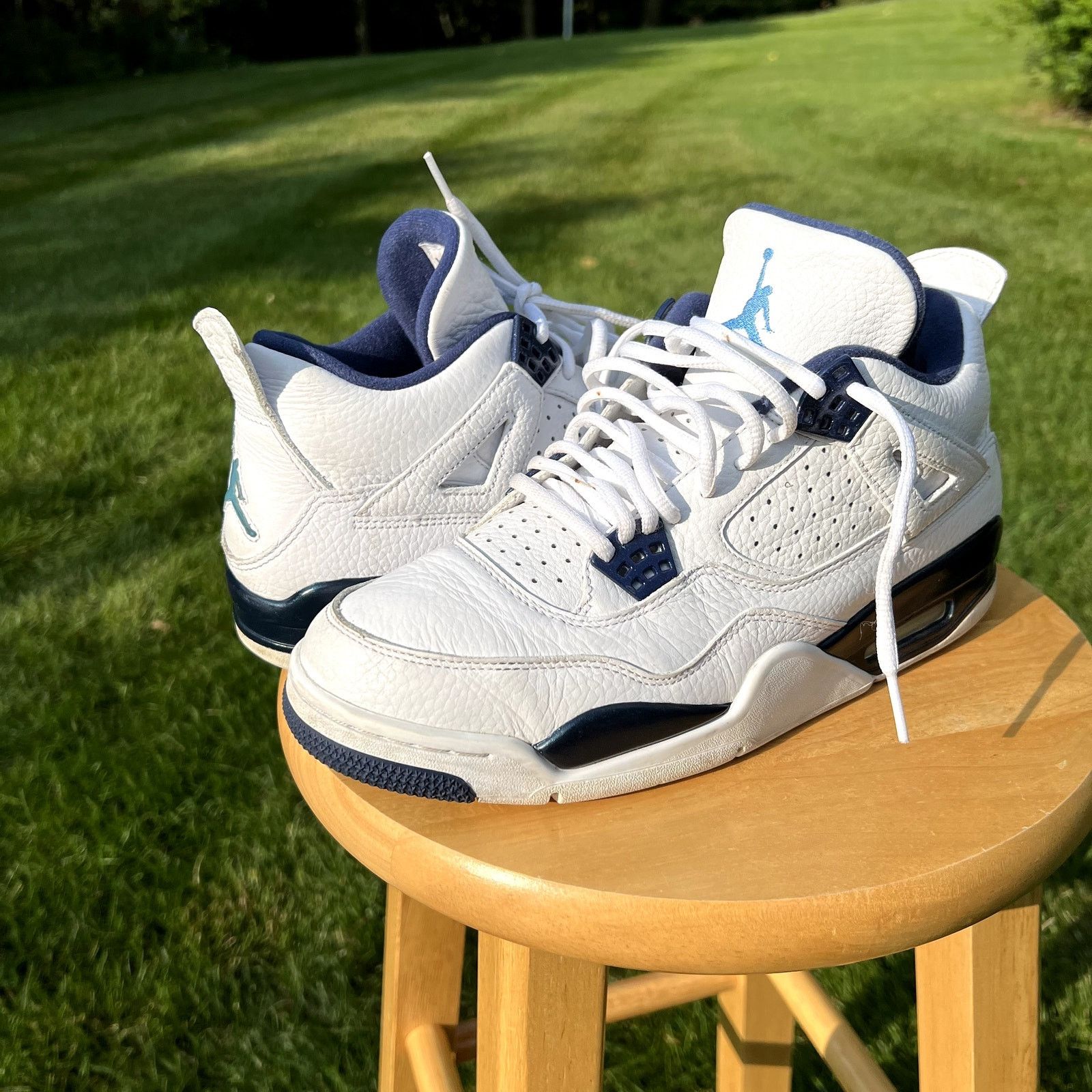 Jordan Brand × Nike Nike Air Jordan 4 Retro LS Columbia - Size 10 - Ships Now Size US 10 / EU 43 - 9 Thumbnail
