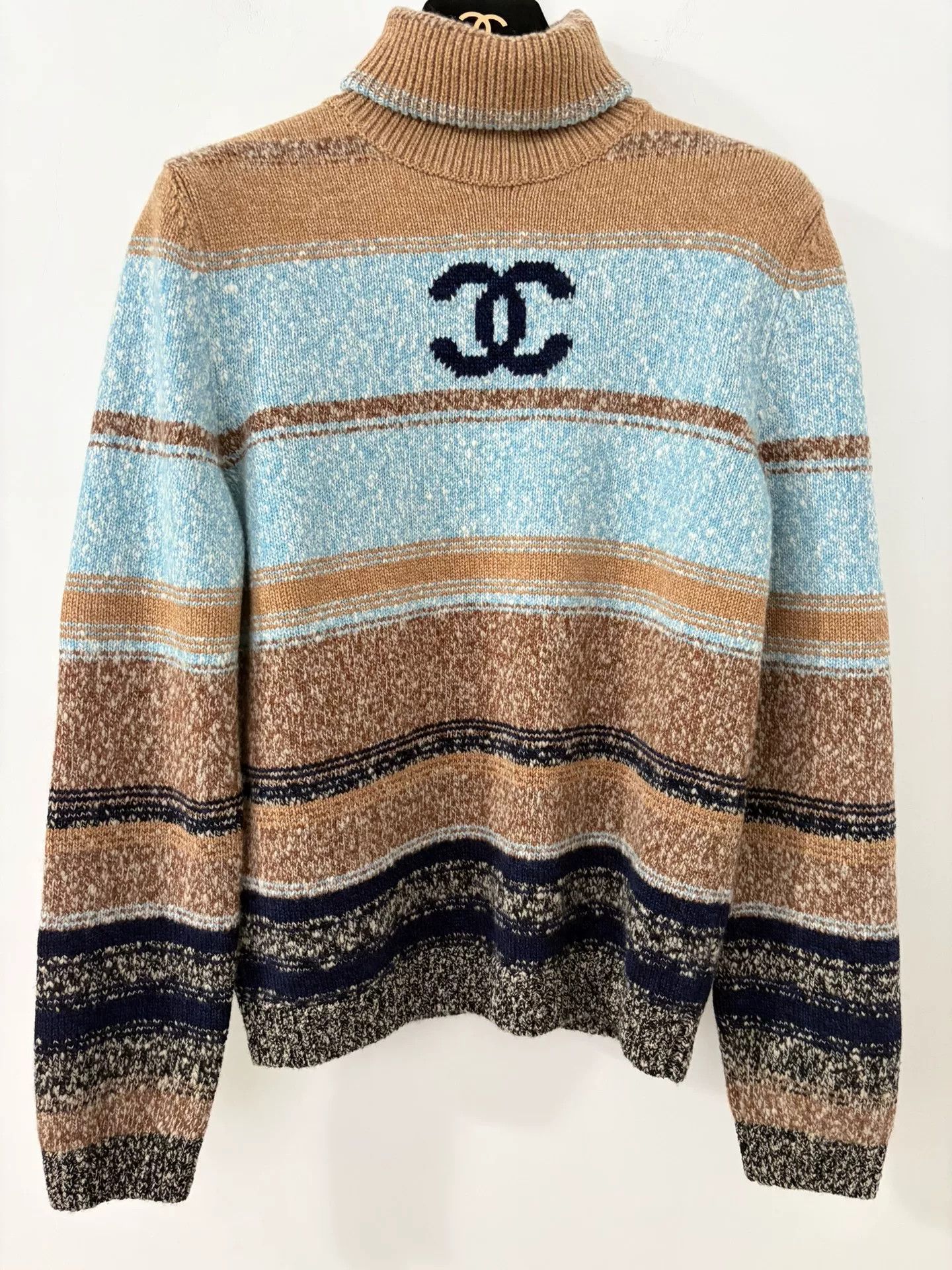 Chanel Chanel 24N Ski Card Striped Sweater Size US XS / EU 42 / 0 - 1 Thumbnail