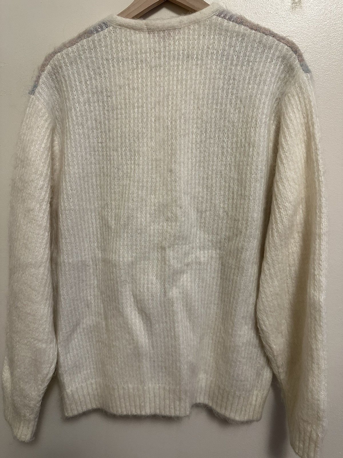 Supreme Supreme Brushed Mohair Grid Cardigan Size US L / EU 52-54 / 3 - 4 Thumbnail