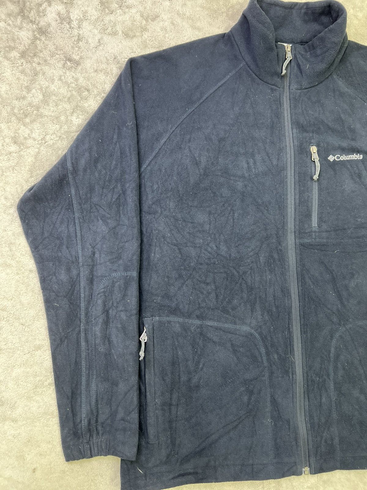 Columbia Vintage 2000s Columbia Interchange Fleece Jacket Navy Size US XL / EU 56 / 4 - 3 Thumbnail