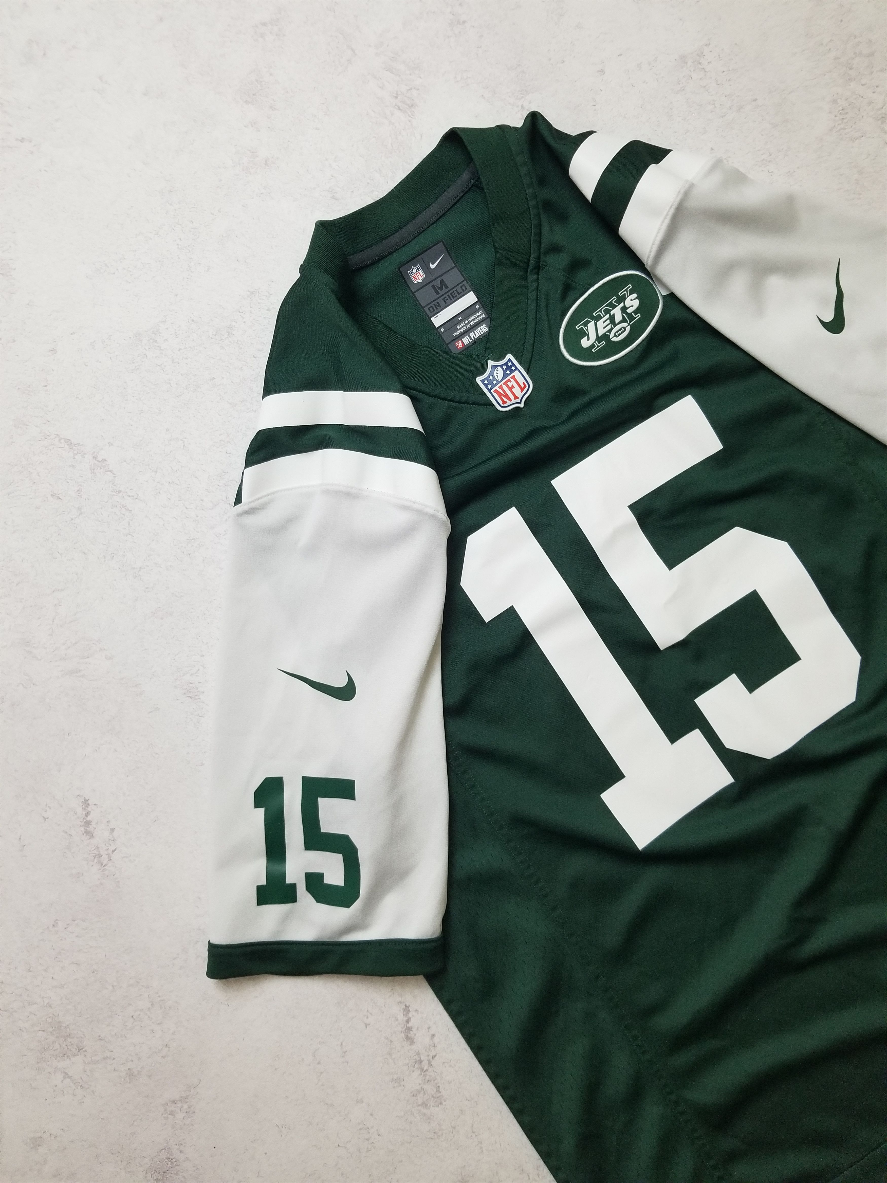 Nike New York Jets NFL Jersey Nike Green #15 Brandon Marshall Size US M / EU 48-50 / 2 - 13 Thumbnail