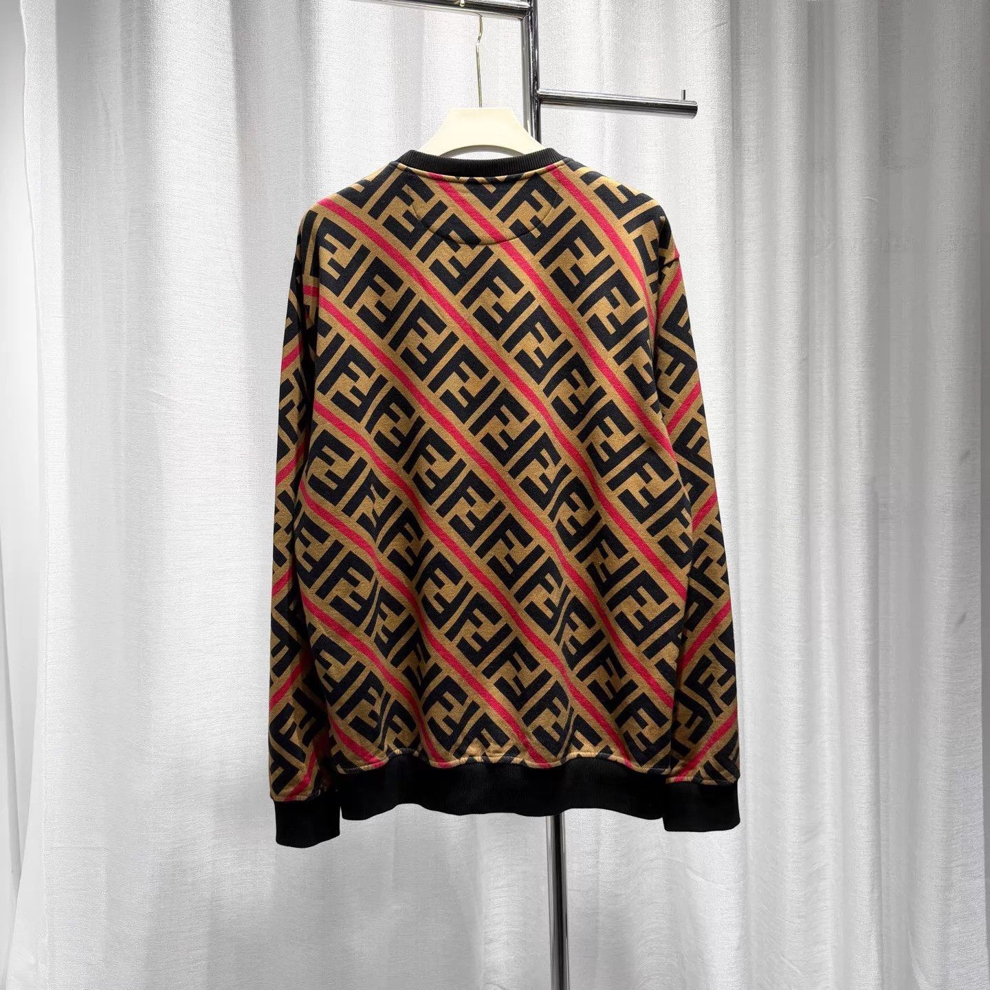 Fendi Fendi FF Monogram Brown XXXL Sweatshirt Size US XXL / EU 58 / 5 - 2 Thumbnail