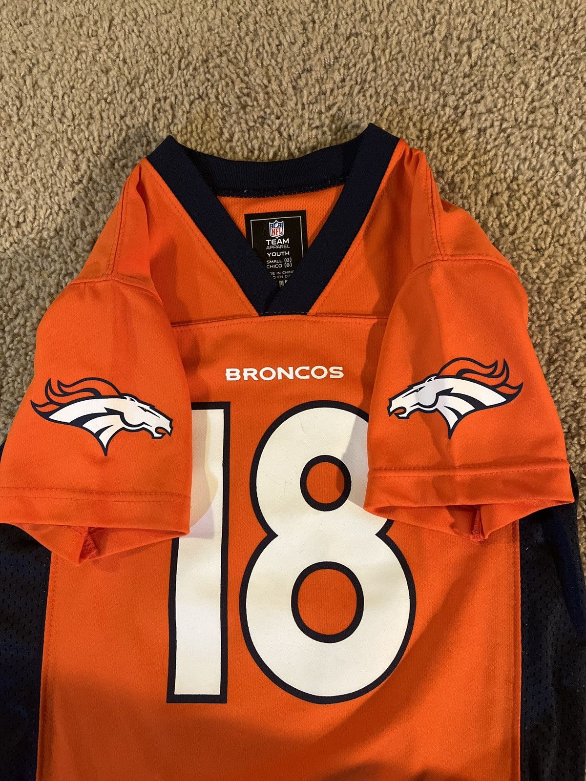 NFL Youth Small Peyton Manning Broncos Jersey Size US S / EU 44-46 / 1 - 2 Thumbnail