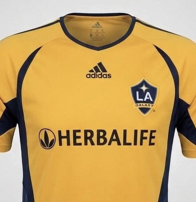 Adidas Vintage 2007–2008 LA Galaxy Adidas Training Jersey Size US L / EU 52-54 / 3 - 3 Thumbnail