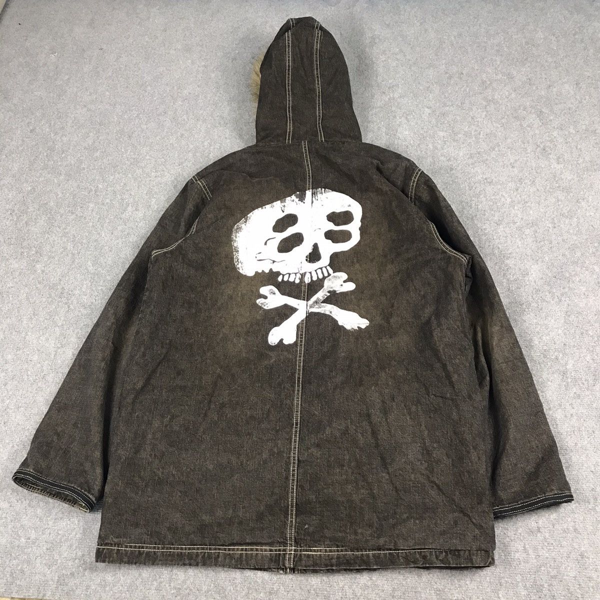 If Six Was Nine × Japanese Brand × Le Grande Bleu (L.G.B.) JAPAN STYLE ALLIX DESIGN FUR HOODIES SKULL JACKET Size US L / EU 52-54 / 3 - 2 Thumbnail