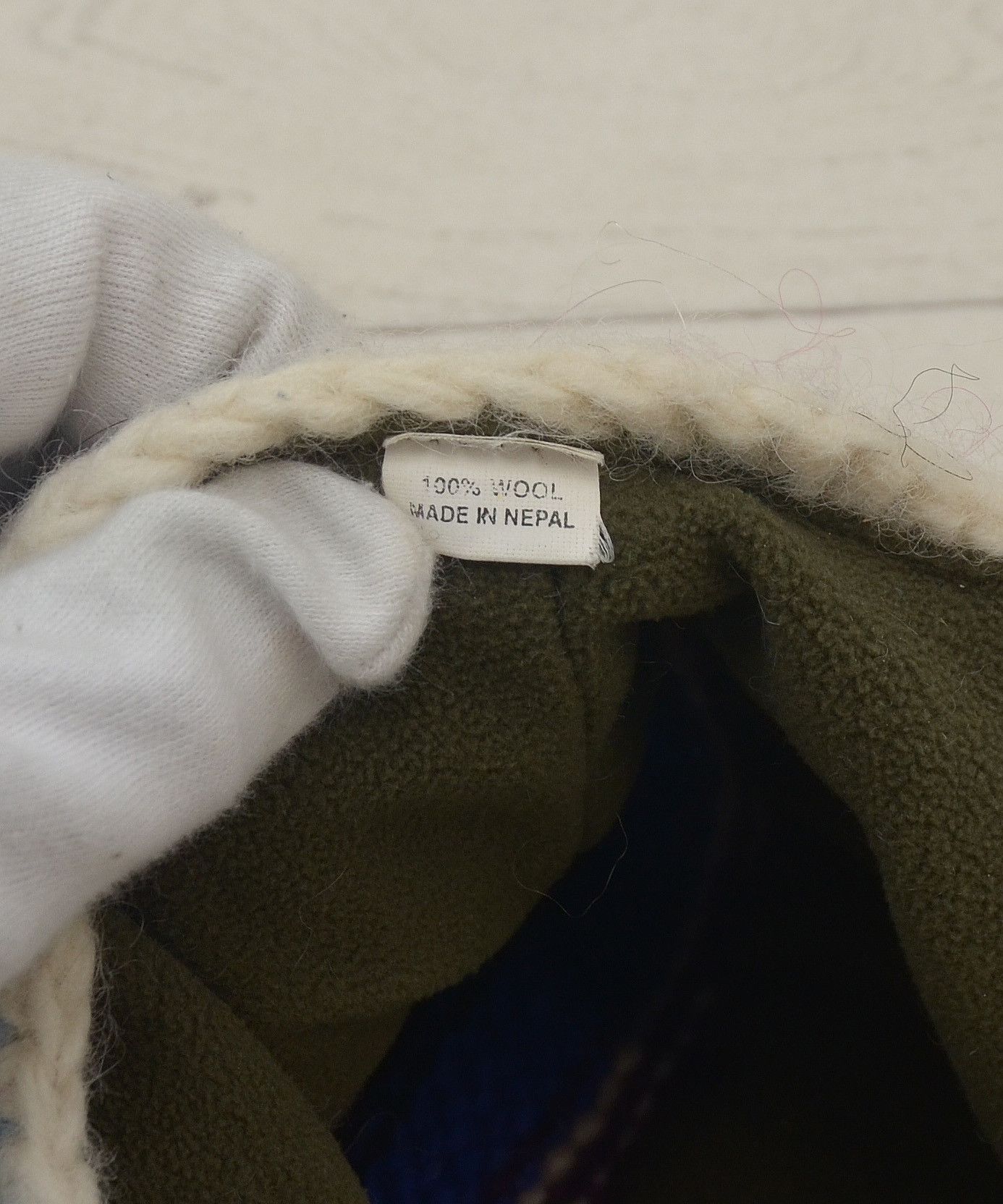 Handmade × Vintage Vintage Wool Beanie Cap Trapper Hat Hand Made Nepal Y2K Size ONE SIZE - 6 Thumbnail