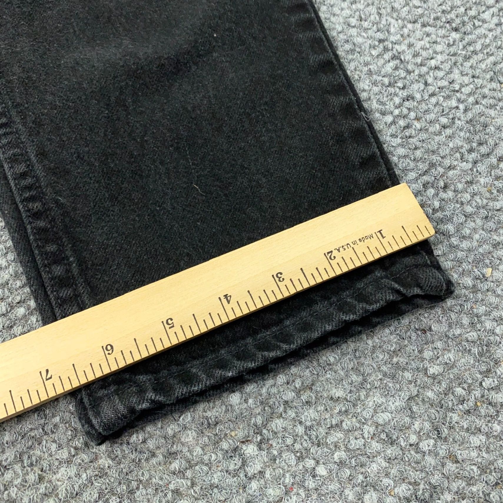 Wrangler VINTAGE Wrangler Womens Jeans 30" Inseam High-Rise Tapered Leg 12 Black Denim 90s Y2K Size 28" / US 6 / IT 42 - 6 Thumbnail