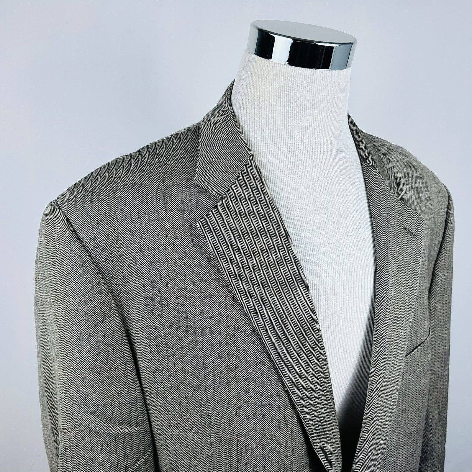 Izod IZOD 50L Sport Coat 100% Wool Herringbone Two Button | Grailed