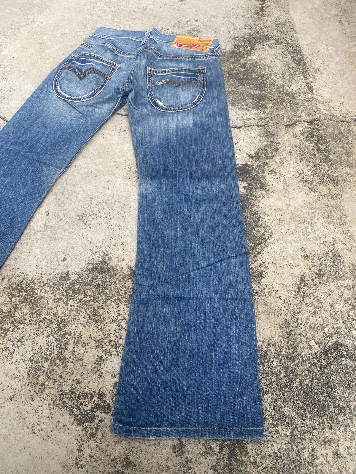 Designer × If Six Was Nine × Replay Flare Jeans Replay Faded High Rise Bootcut Size US 30 / EU 46 - 15 Thumbnail