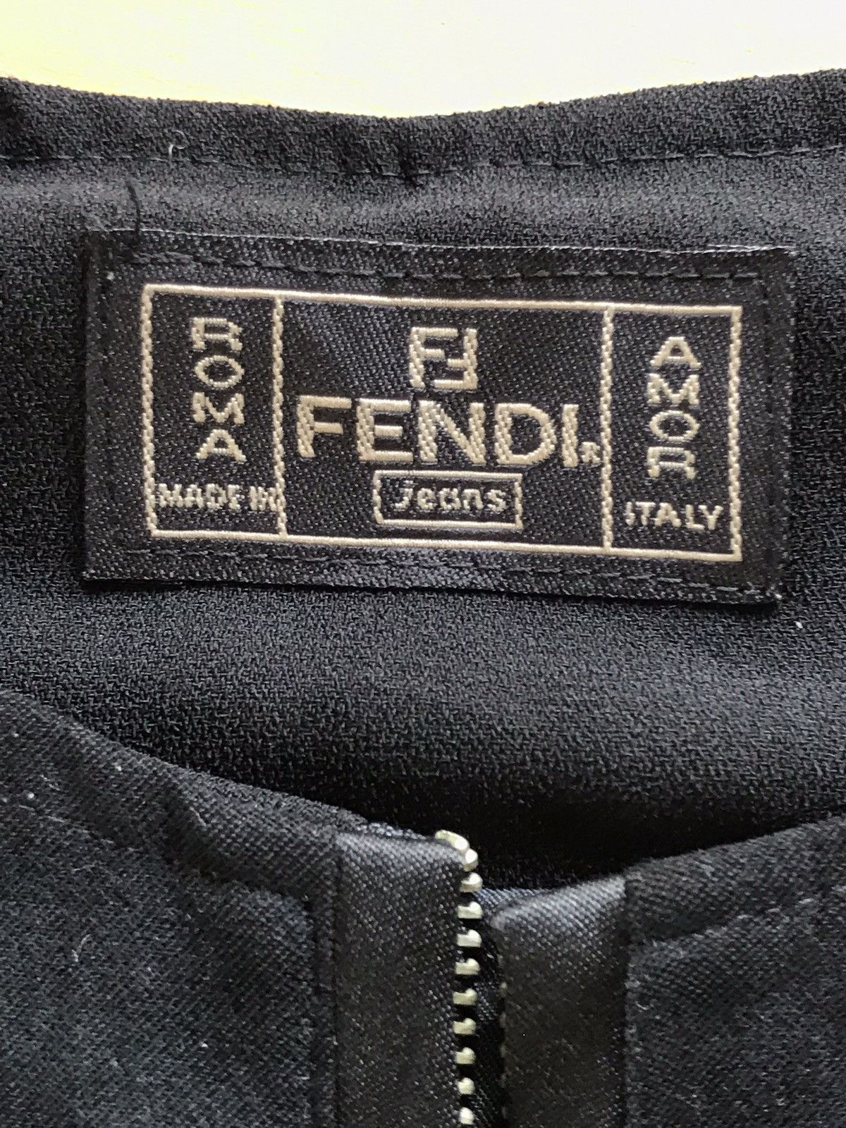 Fendi × Vintage Vintage FENDI Zip Up Vest Size 36S - 7 Thumbnail