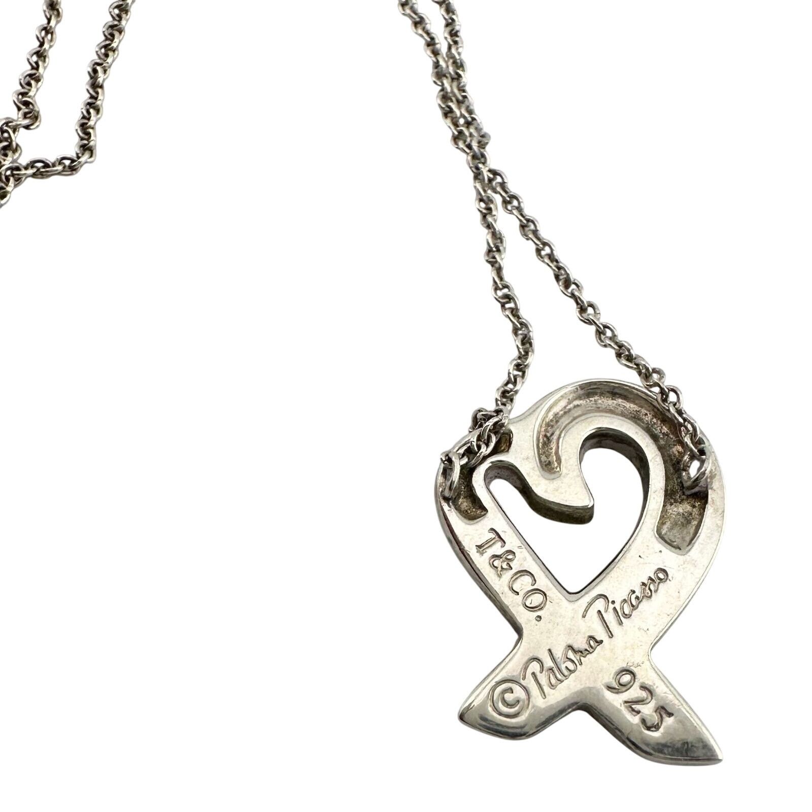 Tiffany & Co. Tiffany & Co Paloma Picasso Small Loving Heart Necklace 18" Size ONE SIZE - 2 Thumbnail