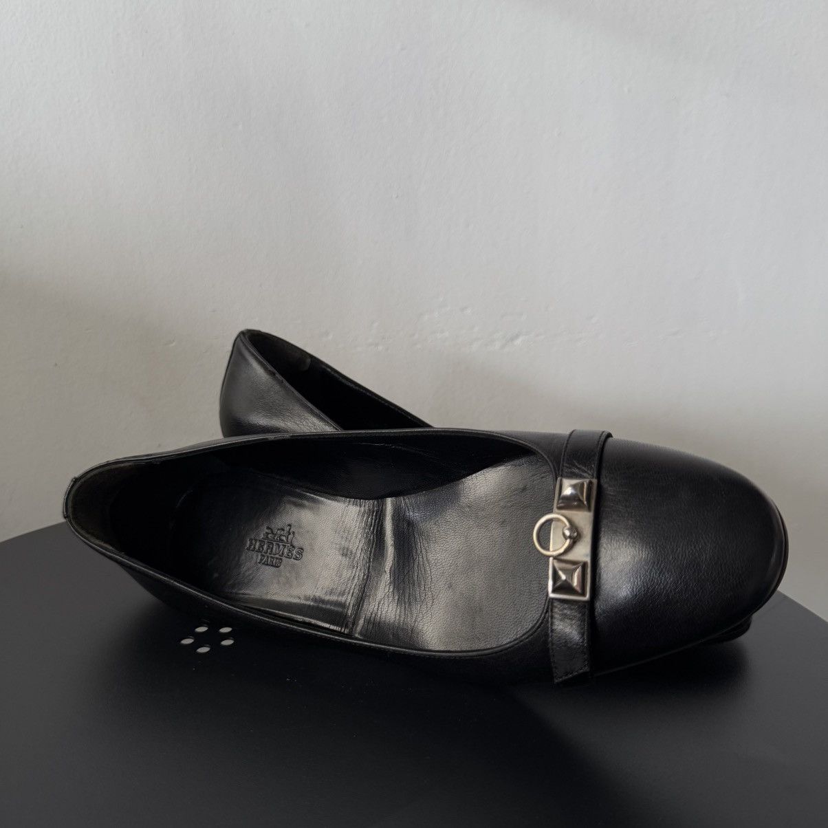 Hermes HERMES Liberty Collier de Chien leather flat Size US 6 / IT 36 - 10 Thumbnail