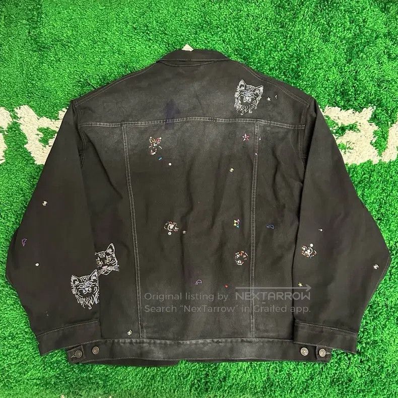Balenciaga Balenciaga Crystal Studs and Graffiti Single Breasted Long Size US XL / EU 56 / 4 - 8 Thumbnail
