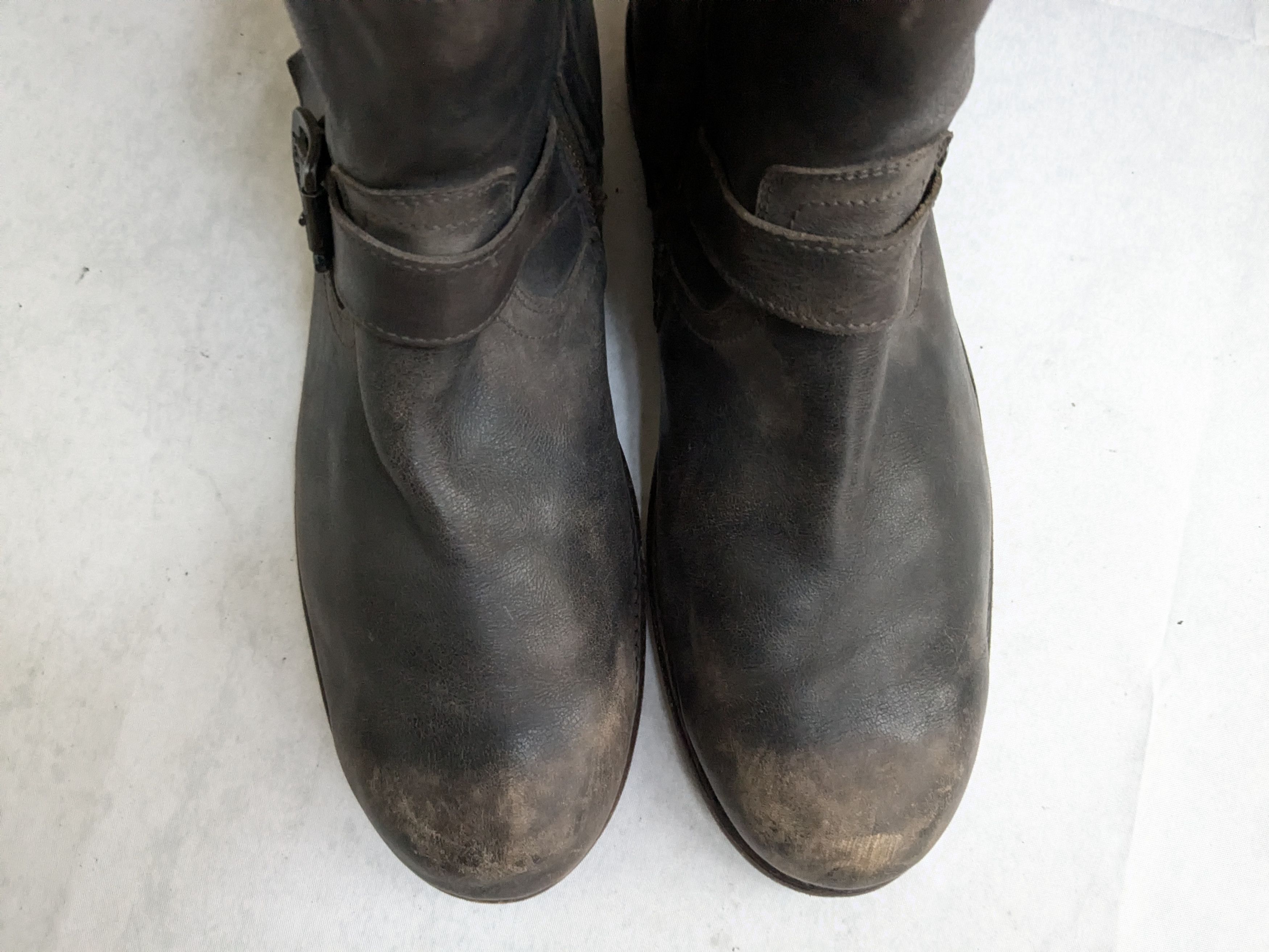 Frye Frye Engineer Boots Brown Leather 12 D Motorcycle Biker Size US 12 / EU 45 - 3 Thumbnail