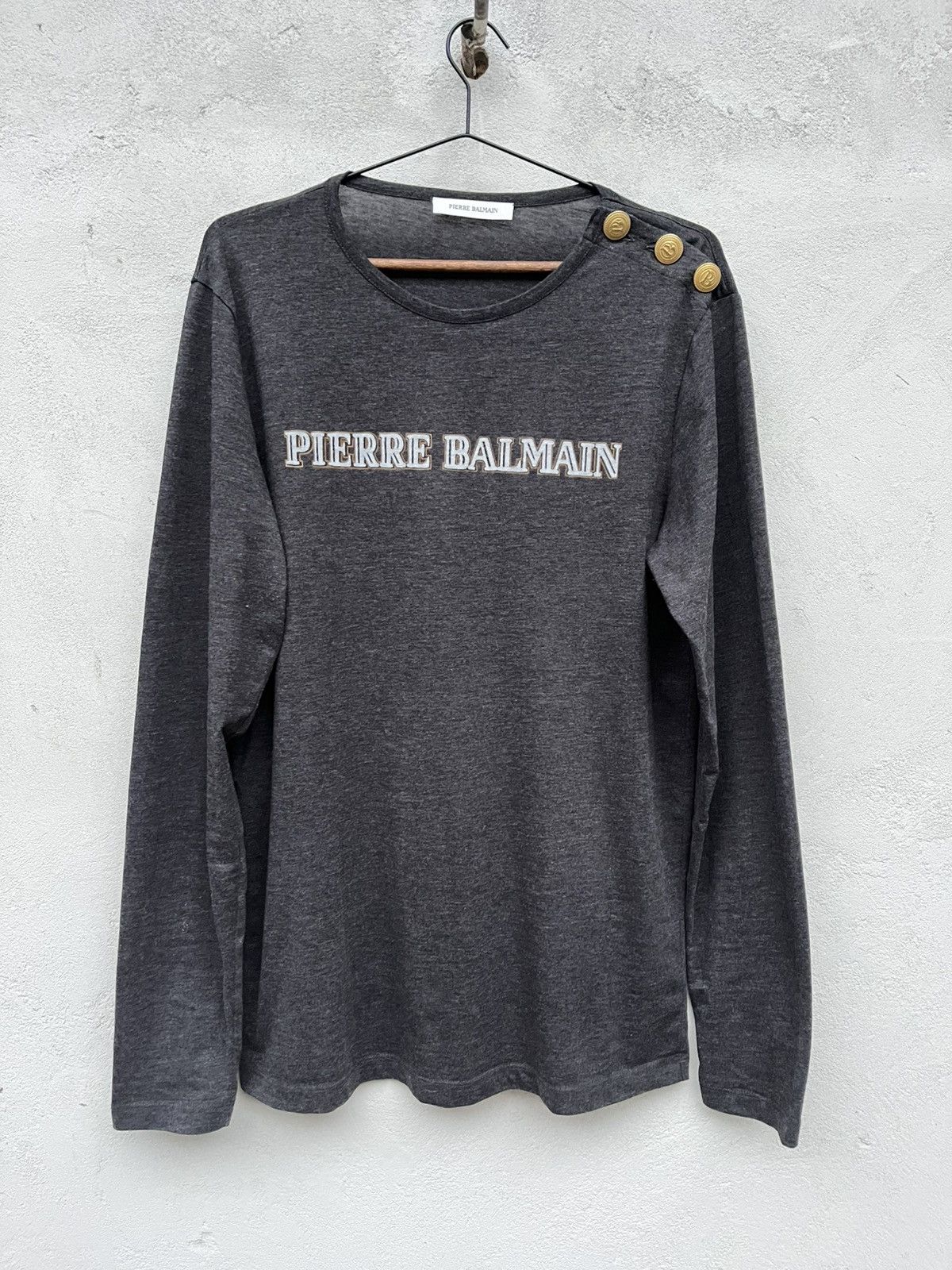 Pierre Balmain iconic logo longsleeve tshirt sweatshirt