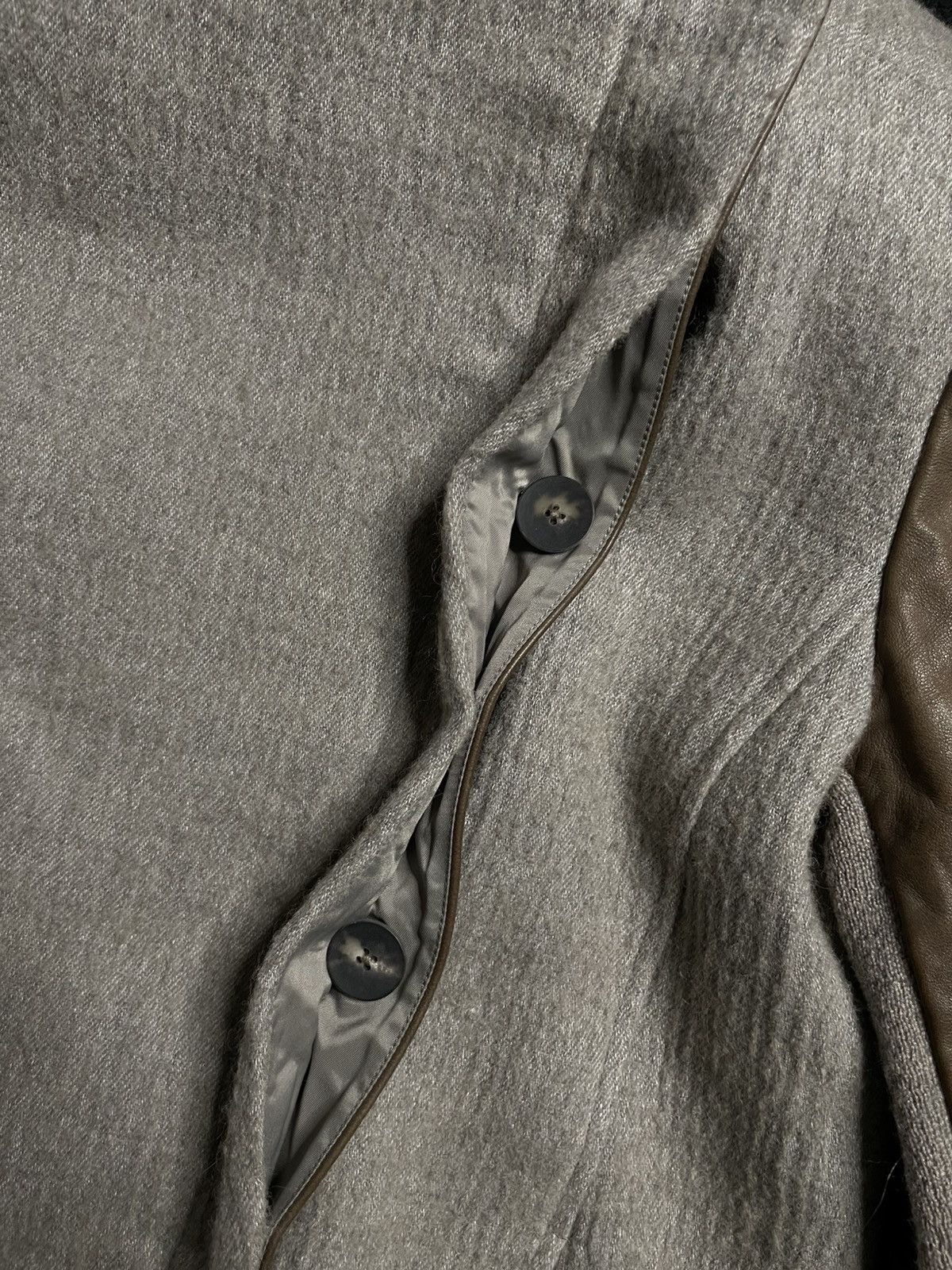 Helmut Lang Archive 2012 Helmut Lang Coat Leather Sleeve Woman‘s Size S Size S / US 4 / IT 40 - 8 Thumbnail