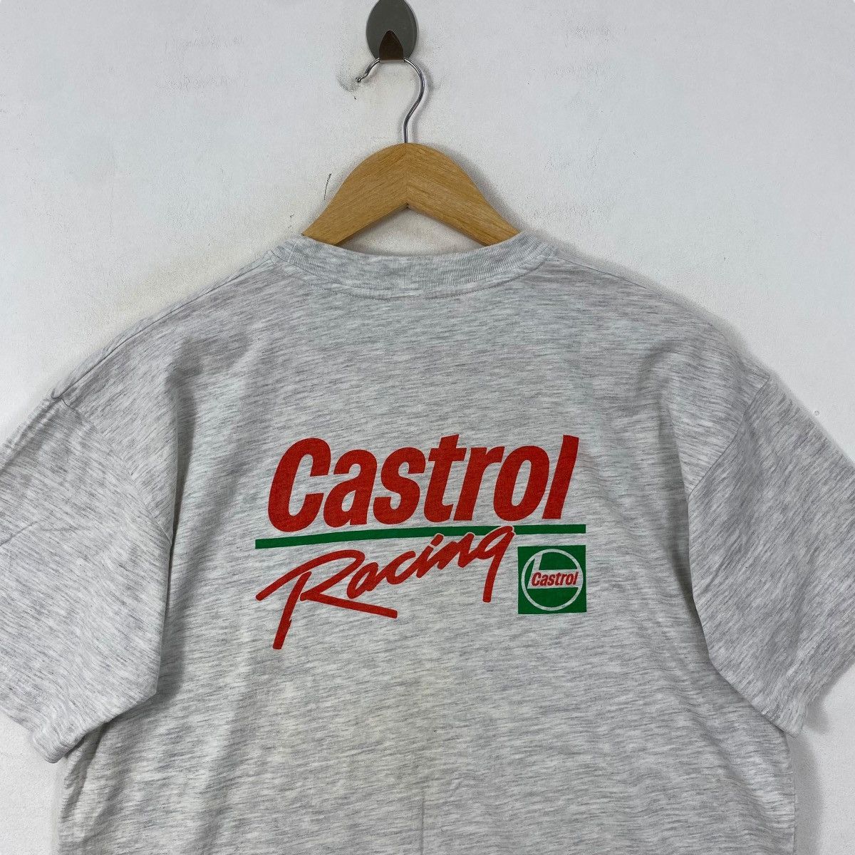 Japanese Brand × Vintage Vintage 90's CASTROL RACING 100th Anniversary Tee Shirt Size US M / EU 48-50 / 2 - 2 Thumbnail